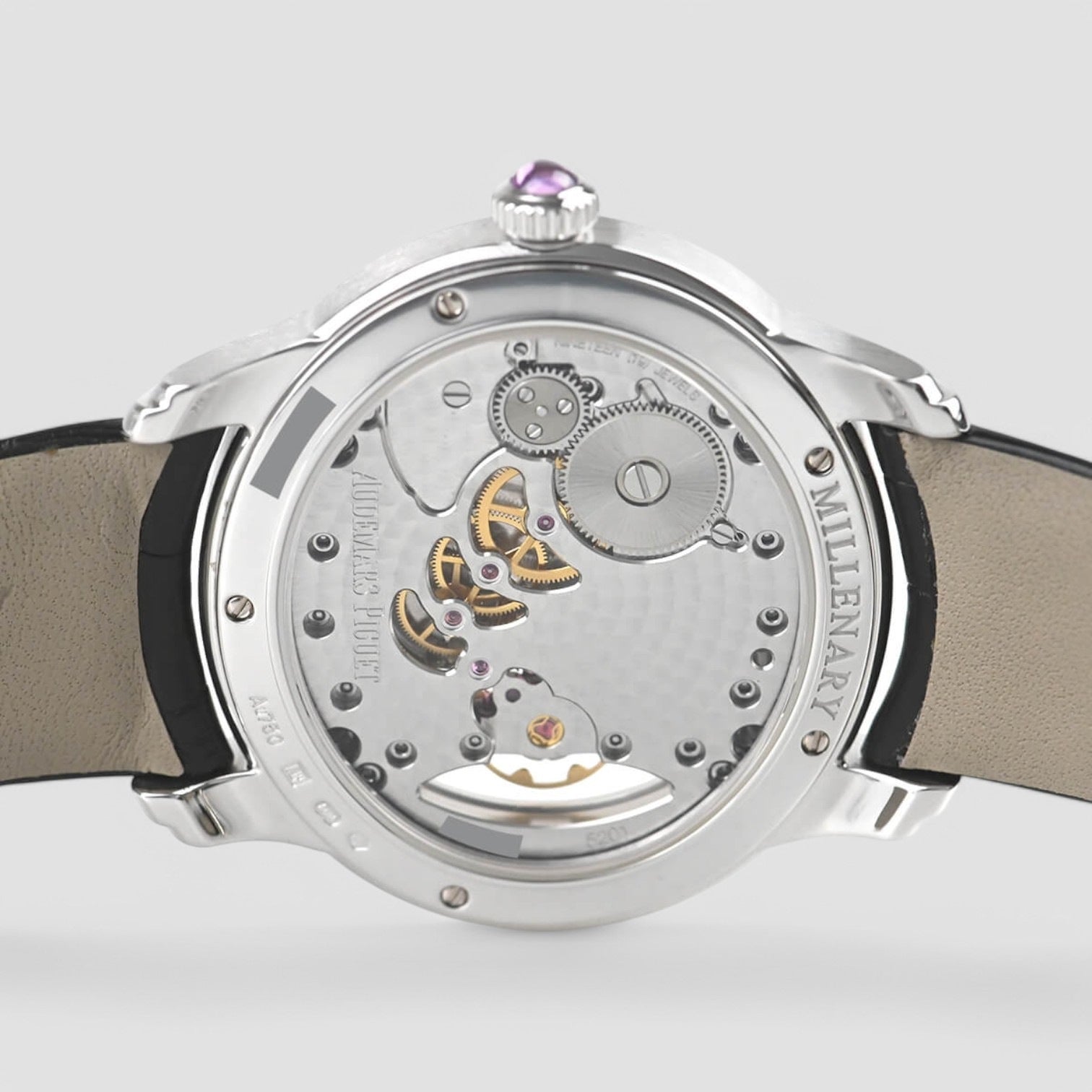 Millenary Ladies White Mother Of Pearl Dial Hand Wind Ladies Watch