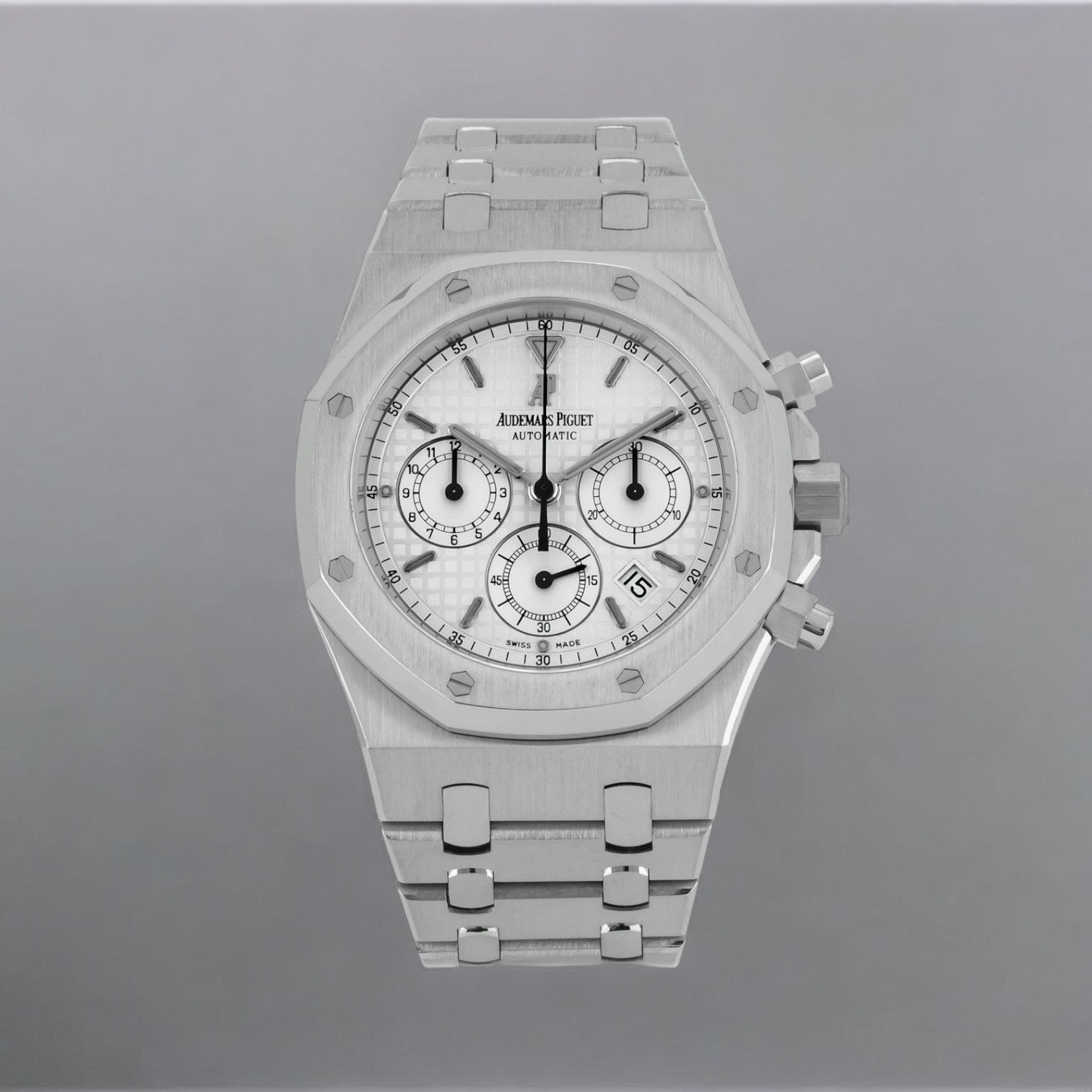 Royal Oak Chronograph Chrono White Dial SS/SS