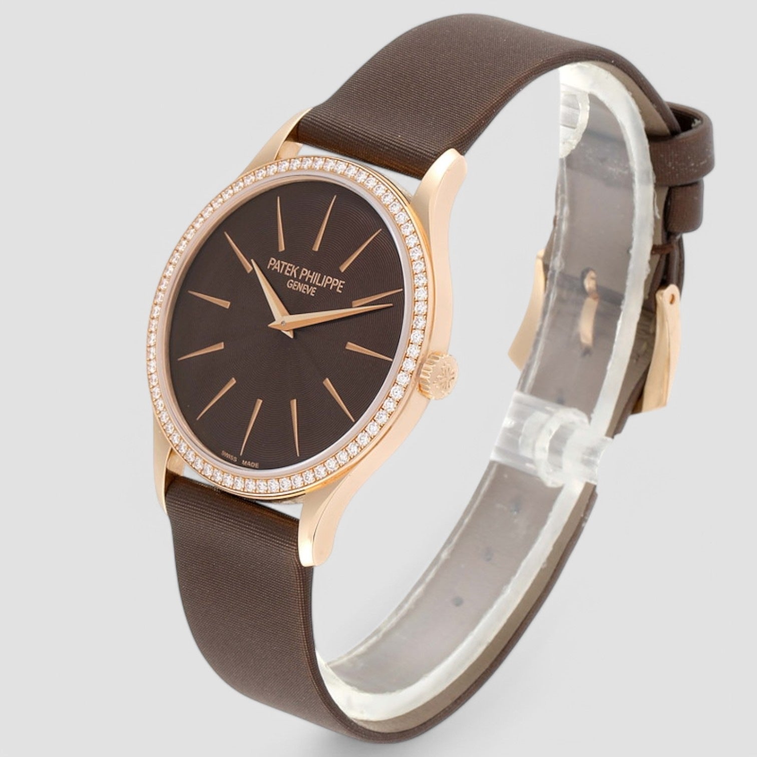 Calatrava Unisex Calatrava 4897R 18K Rose Gold Diamonds