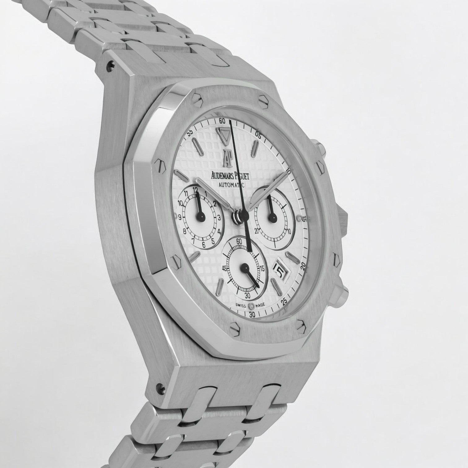 Royal Oak Chronograph Chrono White Dial SS/SS