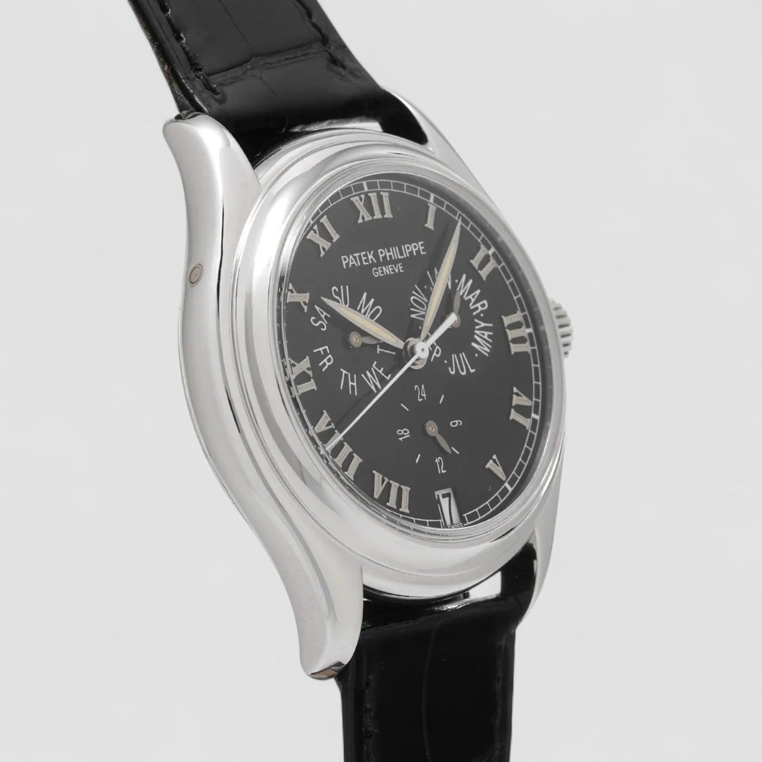 Annual Calendar 5035P Black Dial Platinum