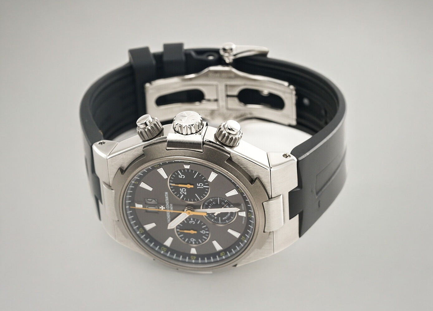 Overseas Chronograph Chronograph 49150 SS Gray Dial / Rubber