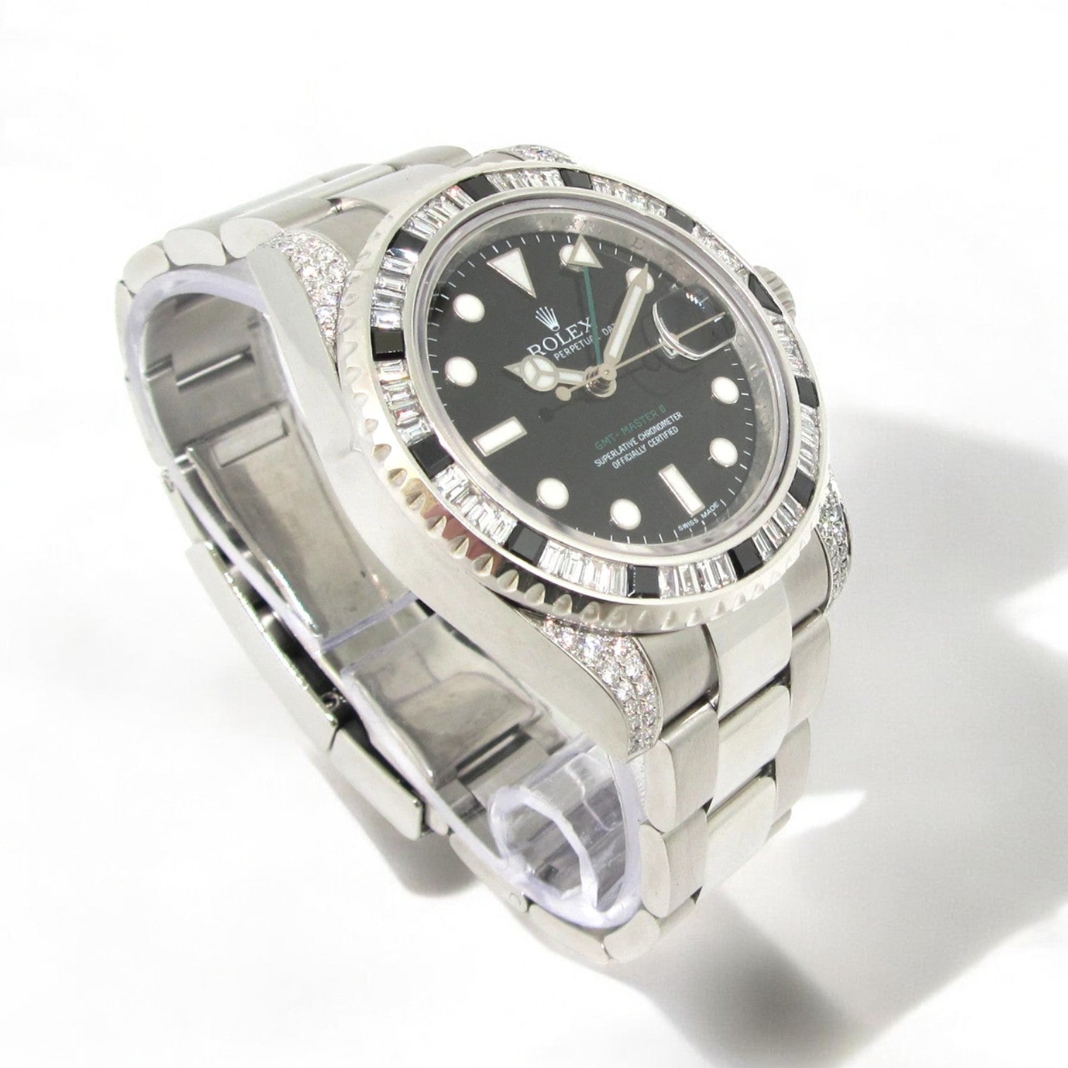 GMT-Master II – 40 mm – Oyster – Custom Diamond Bezel - Iced Out