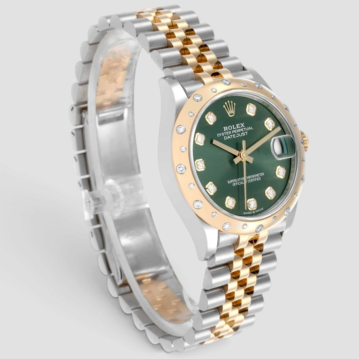 Datejust 31 Olive Green Diamond Dial Jubilee
