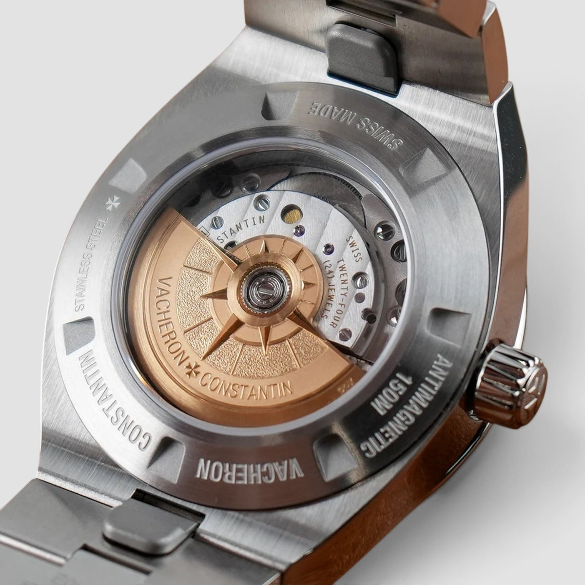 Overseas Automatic 34.5mm Deep Red Dial Stainless Steel