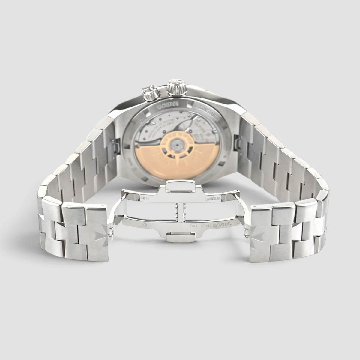 Overseas Dual Time Stainless Steel Black Dial