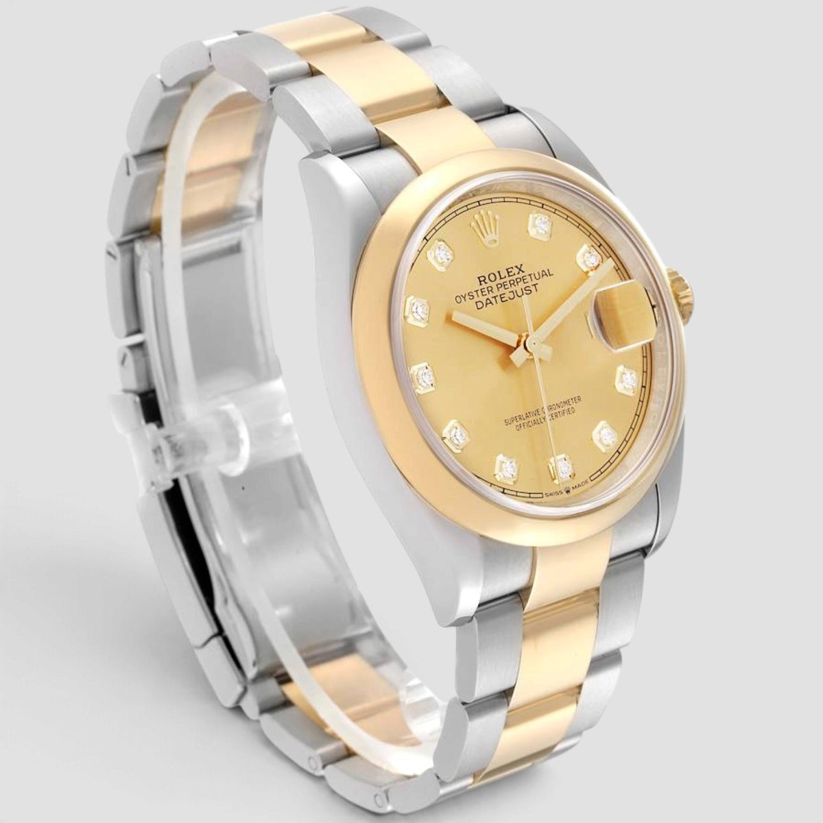 Datejust 36 Champagne Diamond Dial Oyster