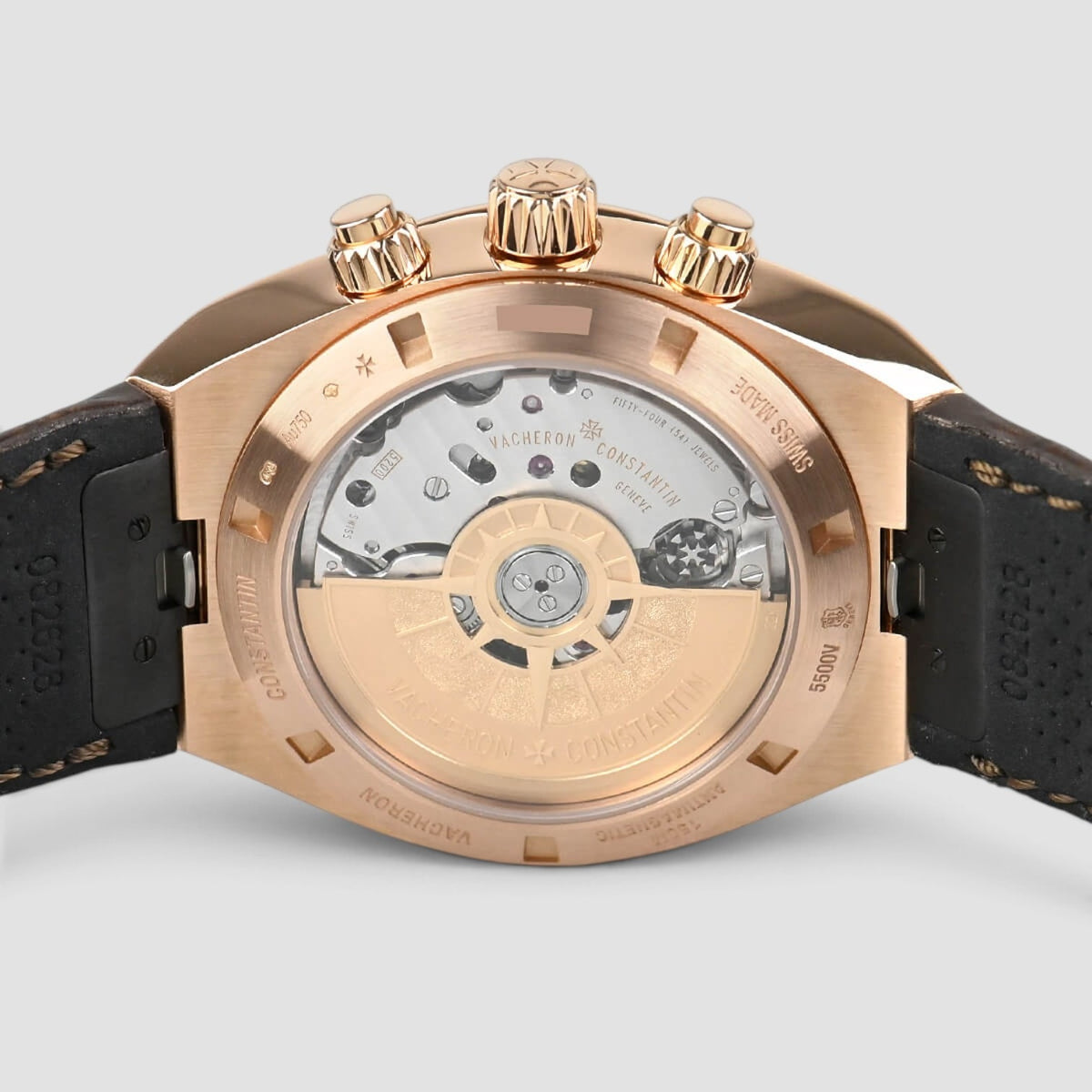 Overseas Chronograph 18K Rose Gold Silver Dial