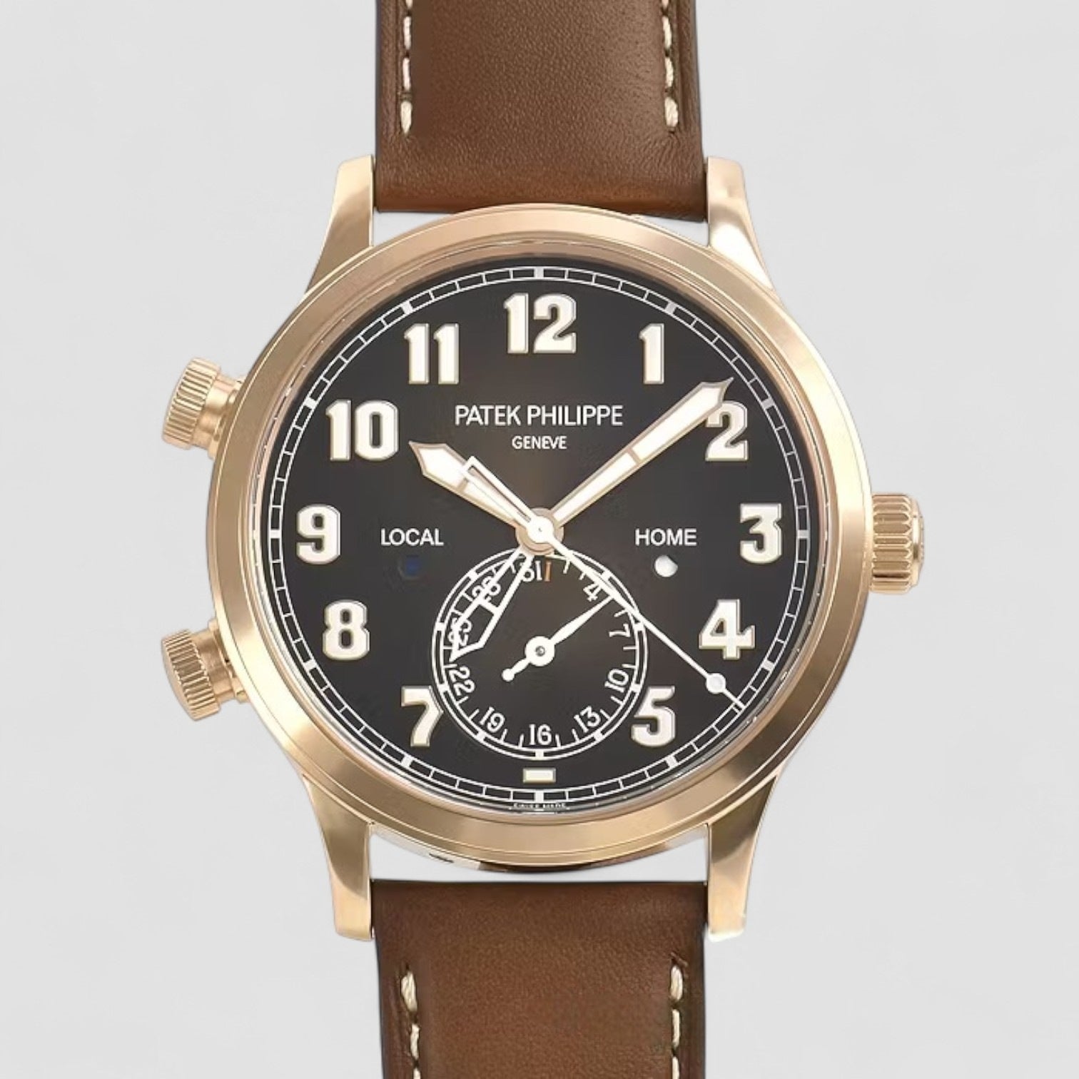 Calatrava 5524R Pilot Travel Time 18k Rose Gold