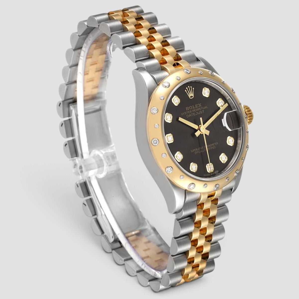 Datejust 31 Grey Diamond Dial Jubilee