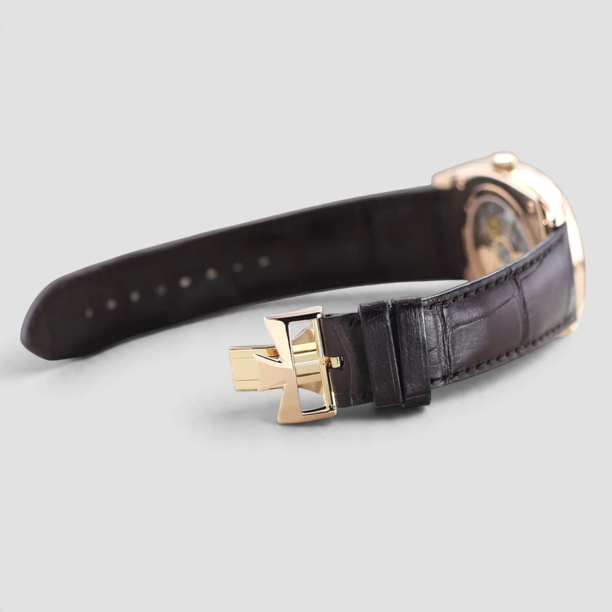 Harmony Dual Time 40mm Silver Dial 18kt Rose Gold