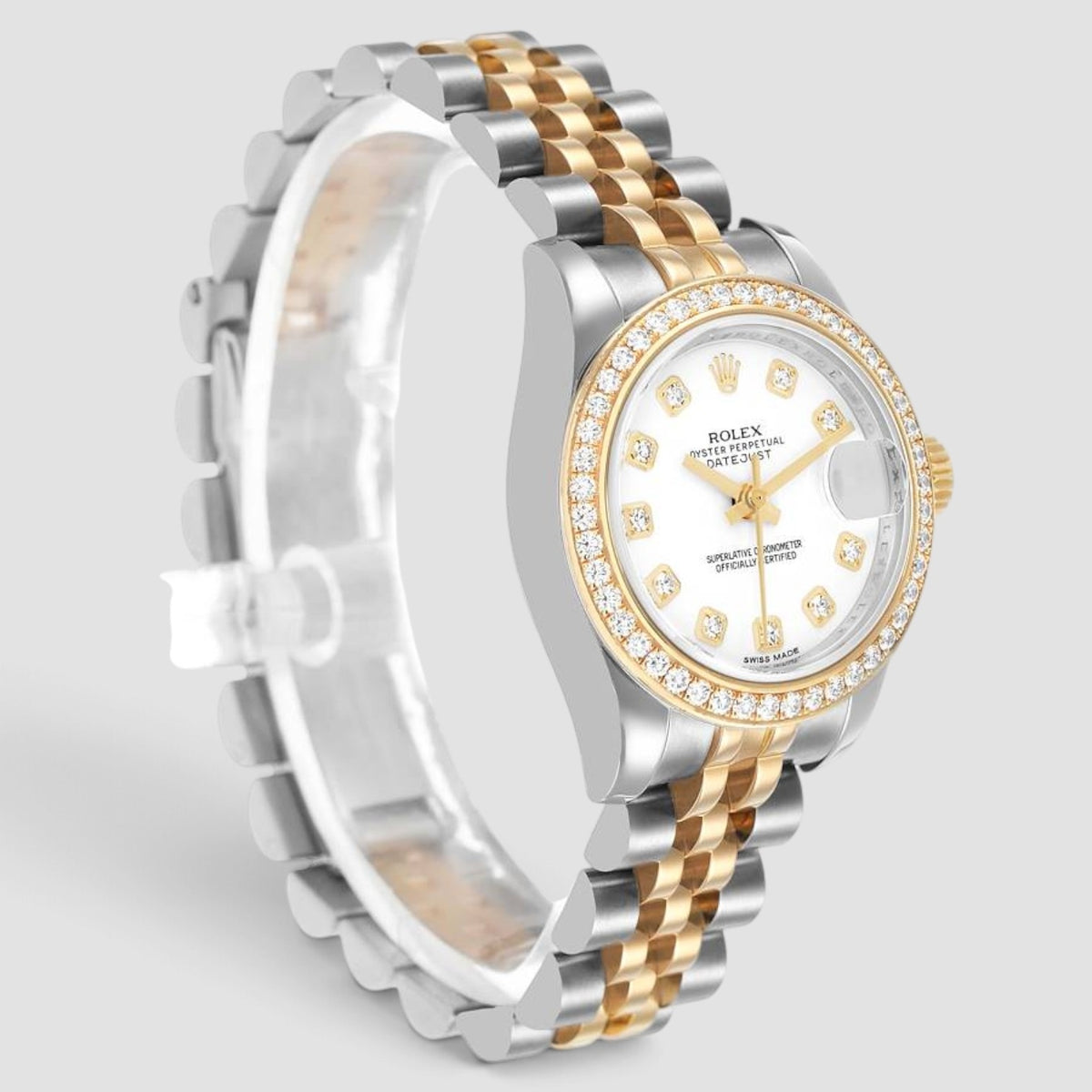Lady-Datejust 26 White Diamond Dial Jubilee