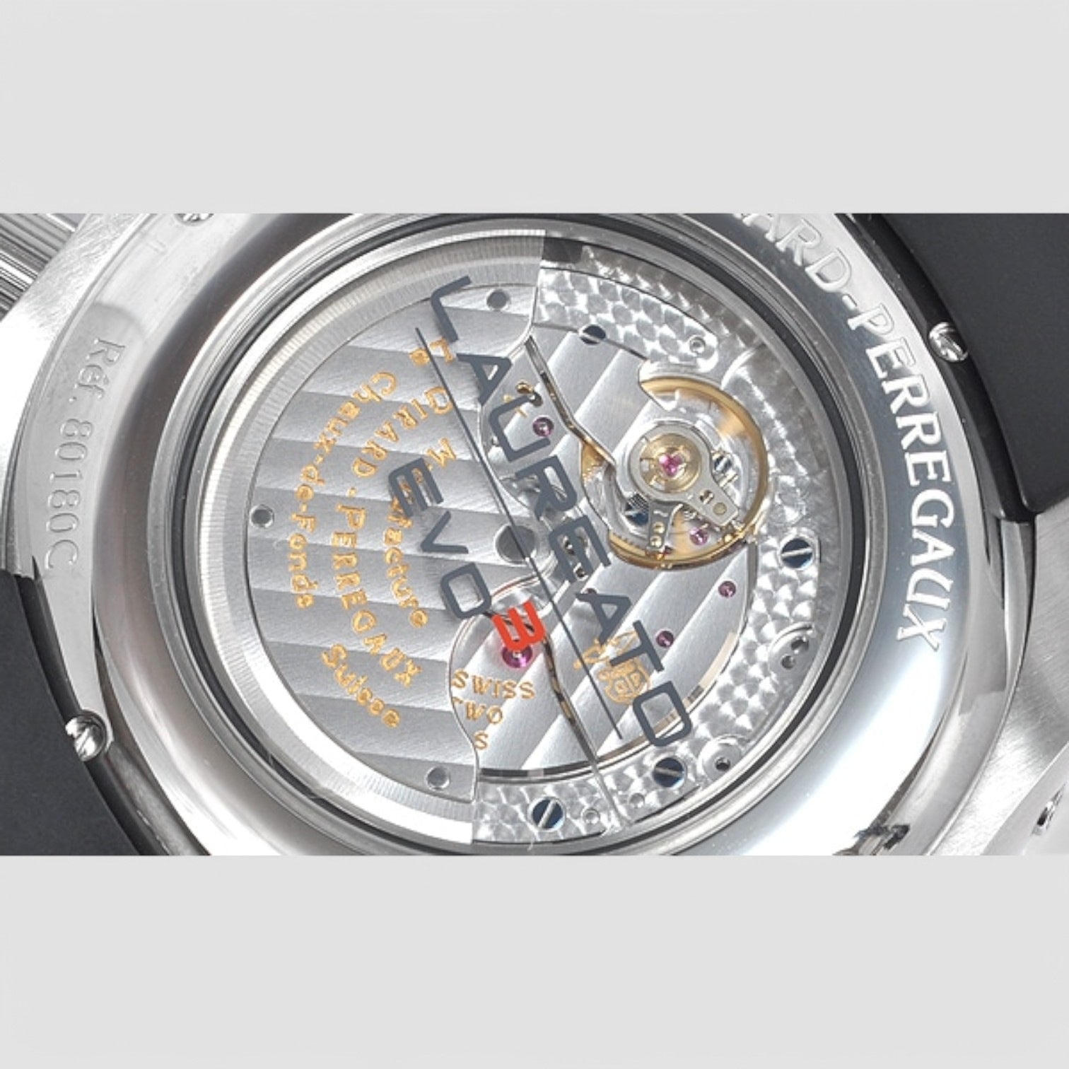 Laureato EVO3 Chrono SS Rubber White Dial