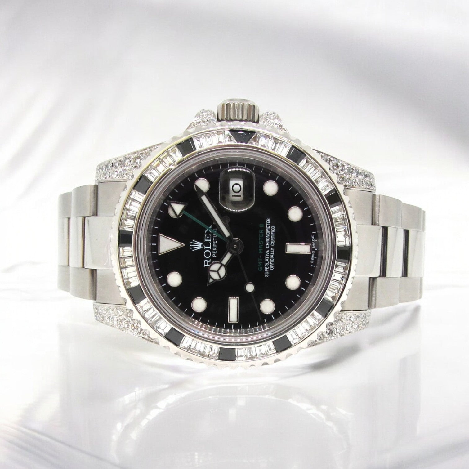 GMT-Master II – 40 mm – Oyster – Custom Diamond Bezel - Iced Out