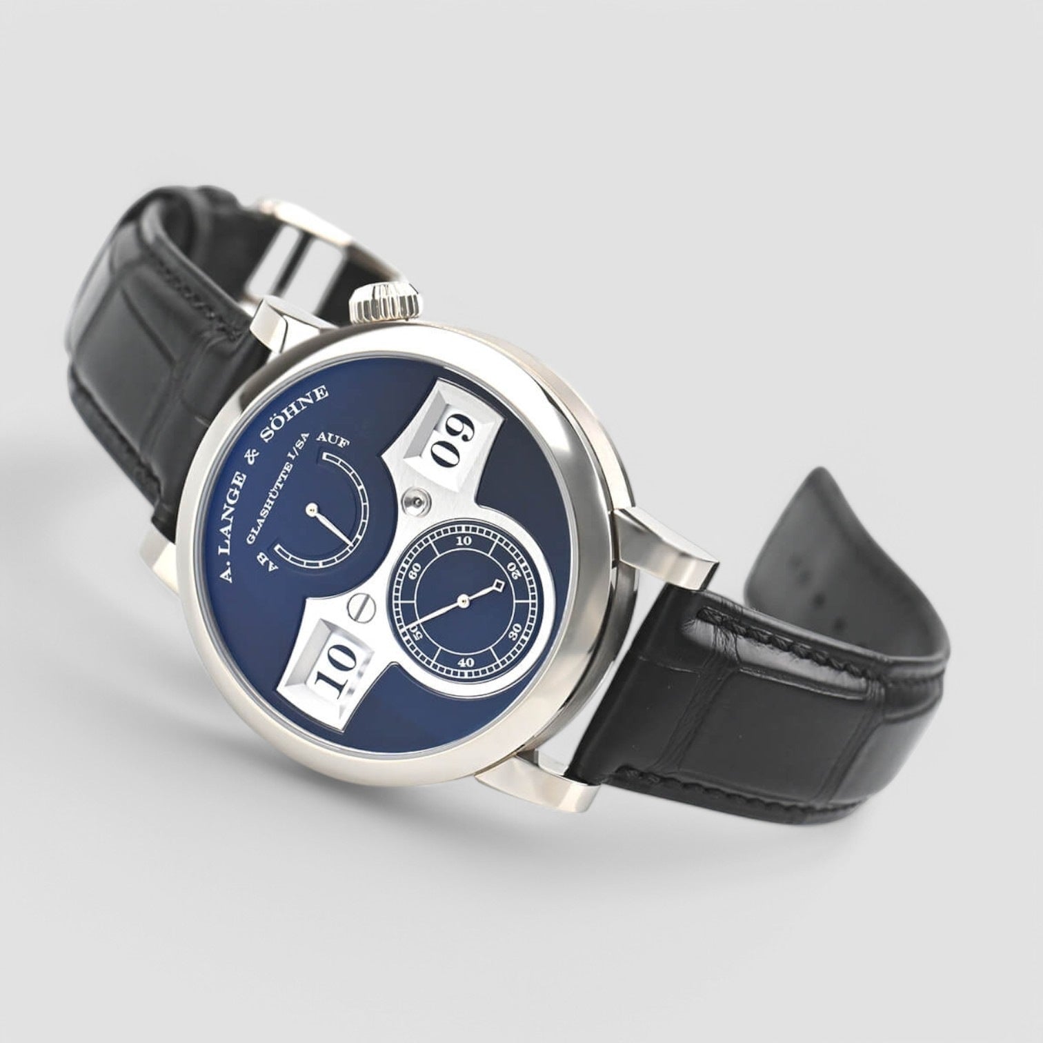 Zeitwerk 140.029 18K White Gold Black Dial