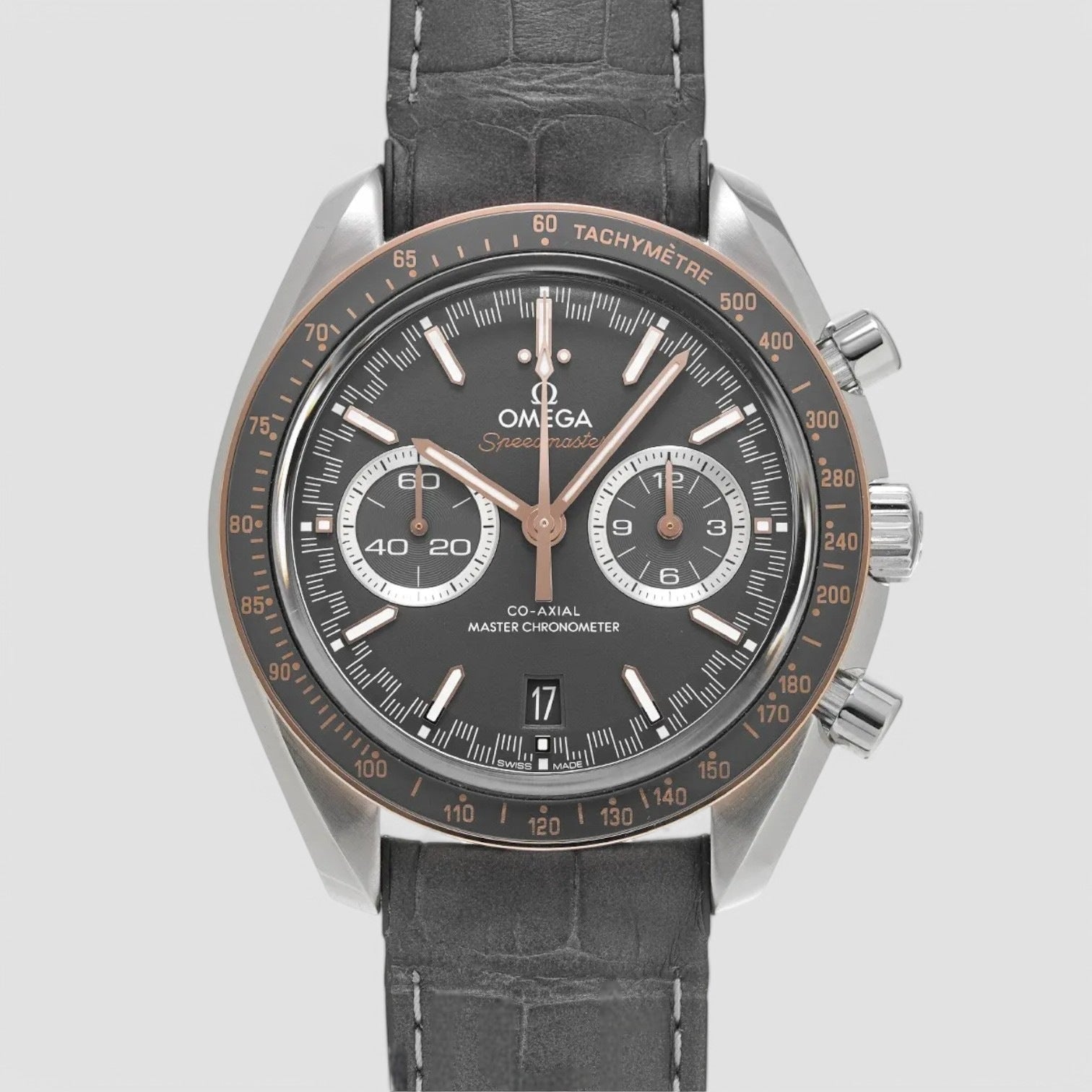 Speedmaster Racing Chronograph Automatic Grey Dial Men's Watch