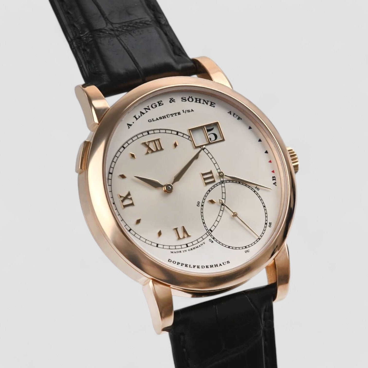 Grand Lange 1 Rose Gold Silver Dial 42MM