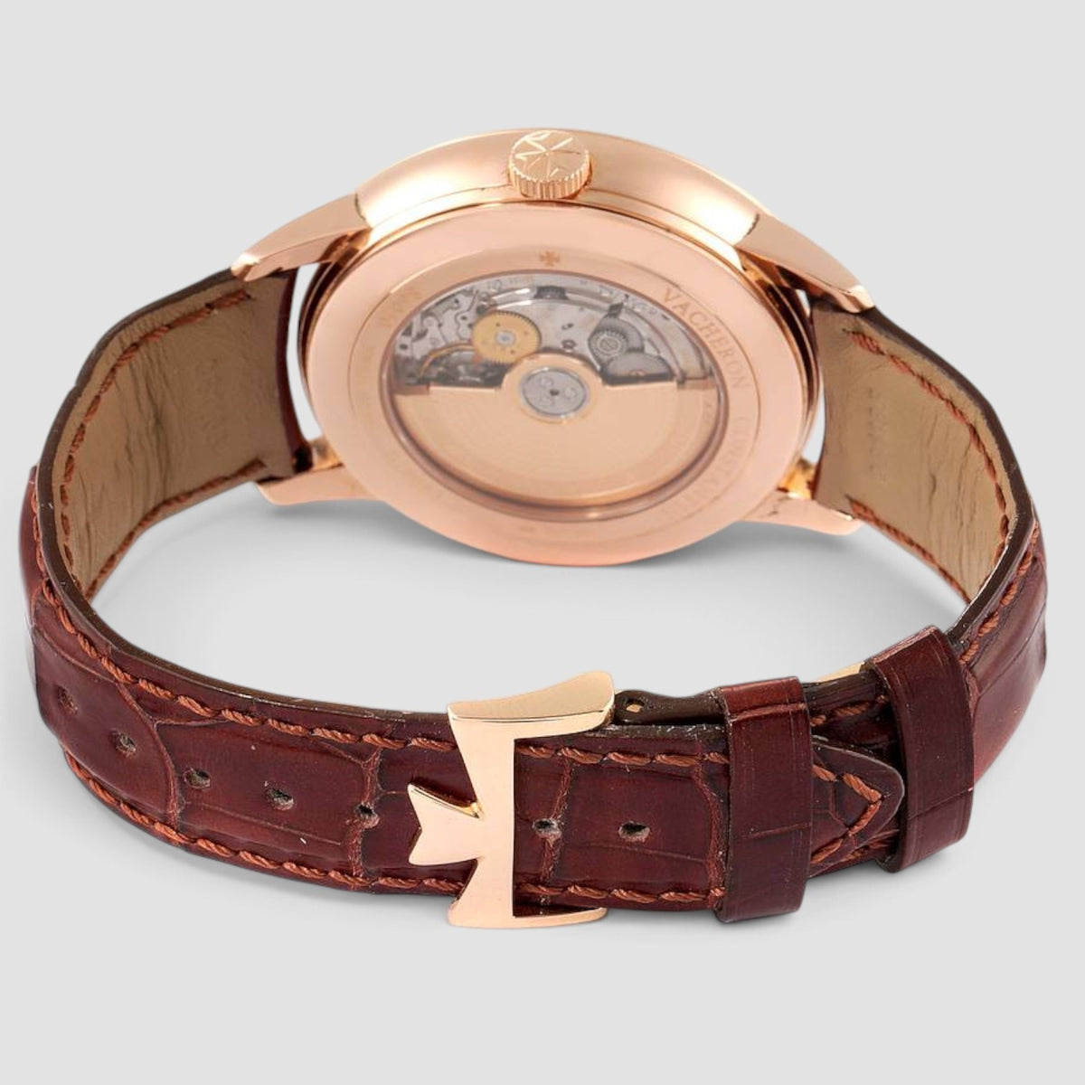 Patrimony Bi-Retrograde Day-Date 18K Pink Gold Silver Dial