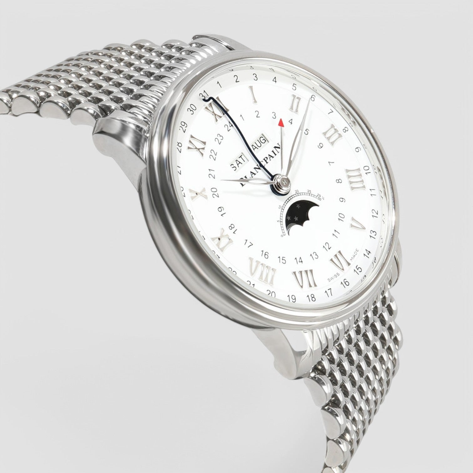 Villeret Quantième Complet Phases de Luna GMT Unisex  Watch