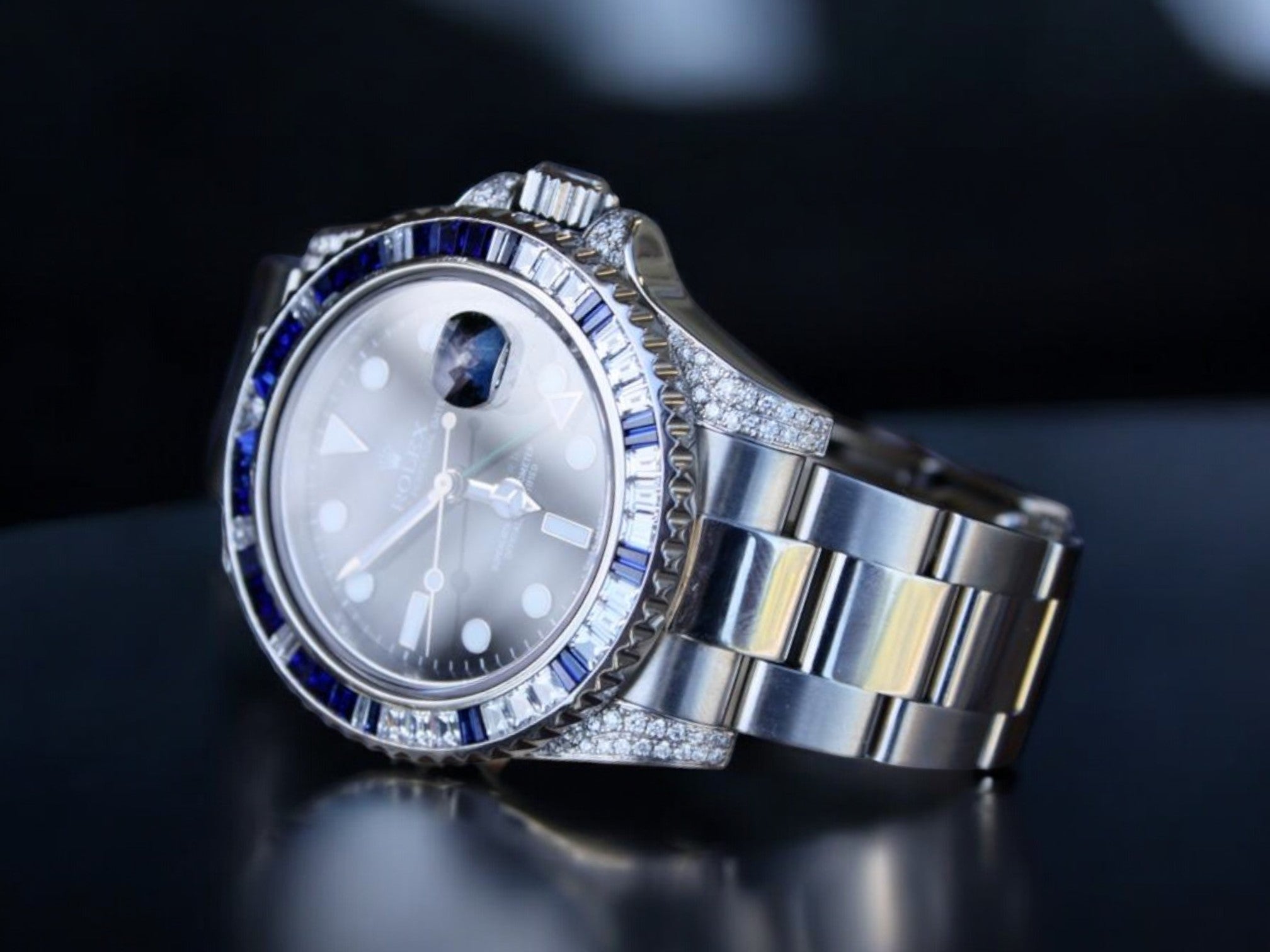 GMT-Master II – 40 mm – Oyster – Custom Diamond Bezel - Iced Out