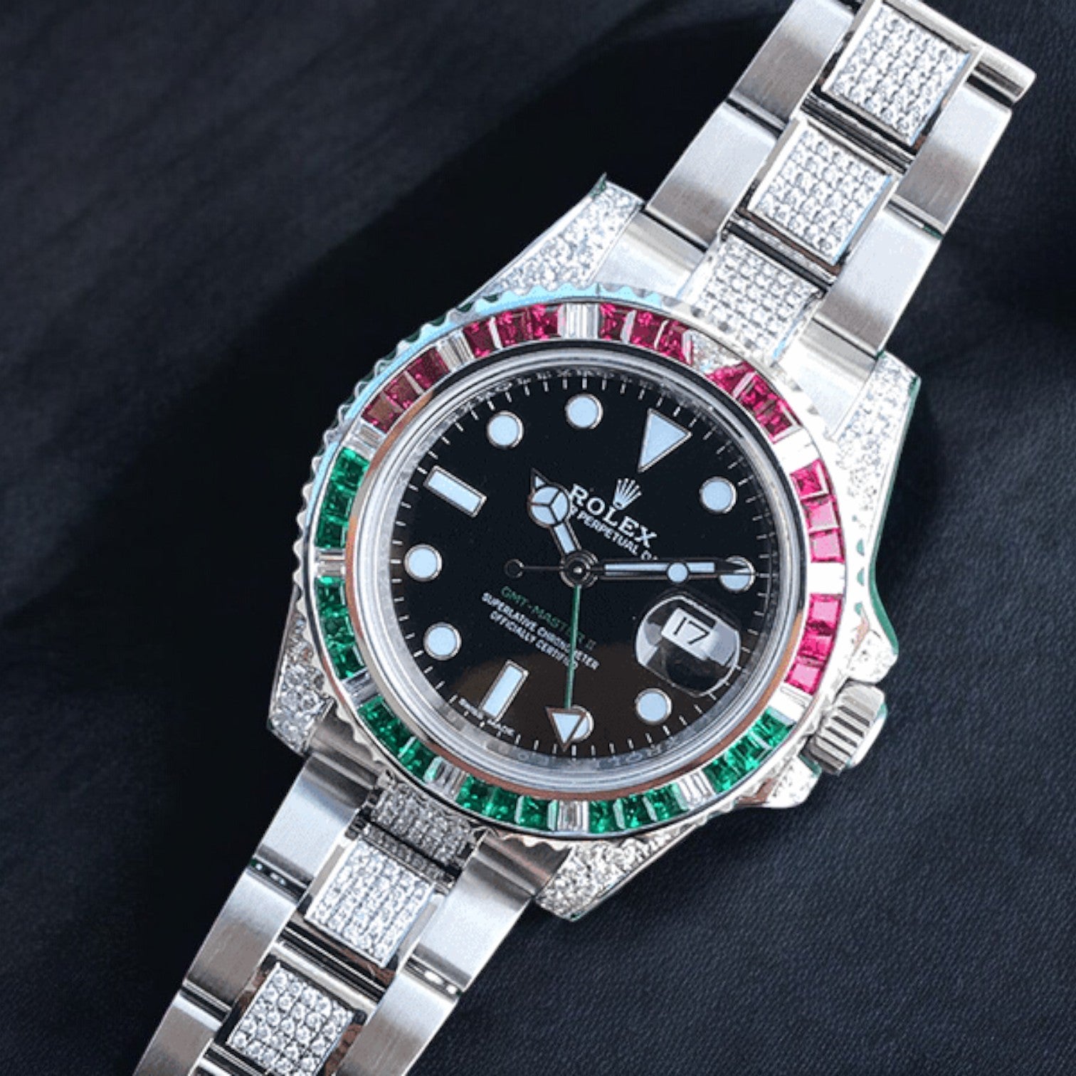 GMT-Master II – 40 mm – Oyster – Custom Diamond-Set - Iced Out