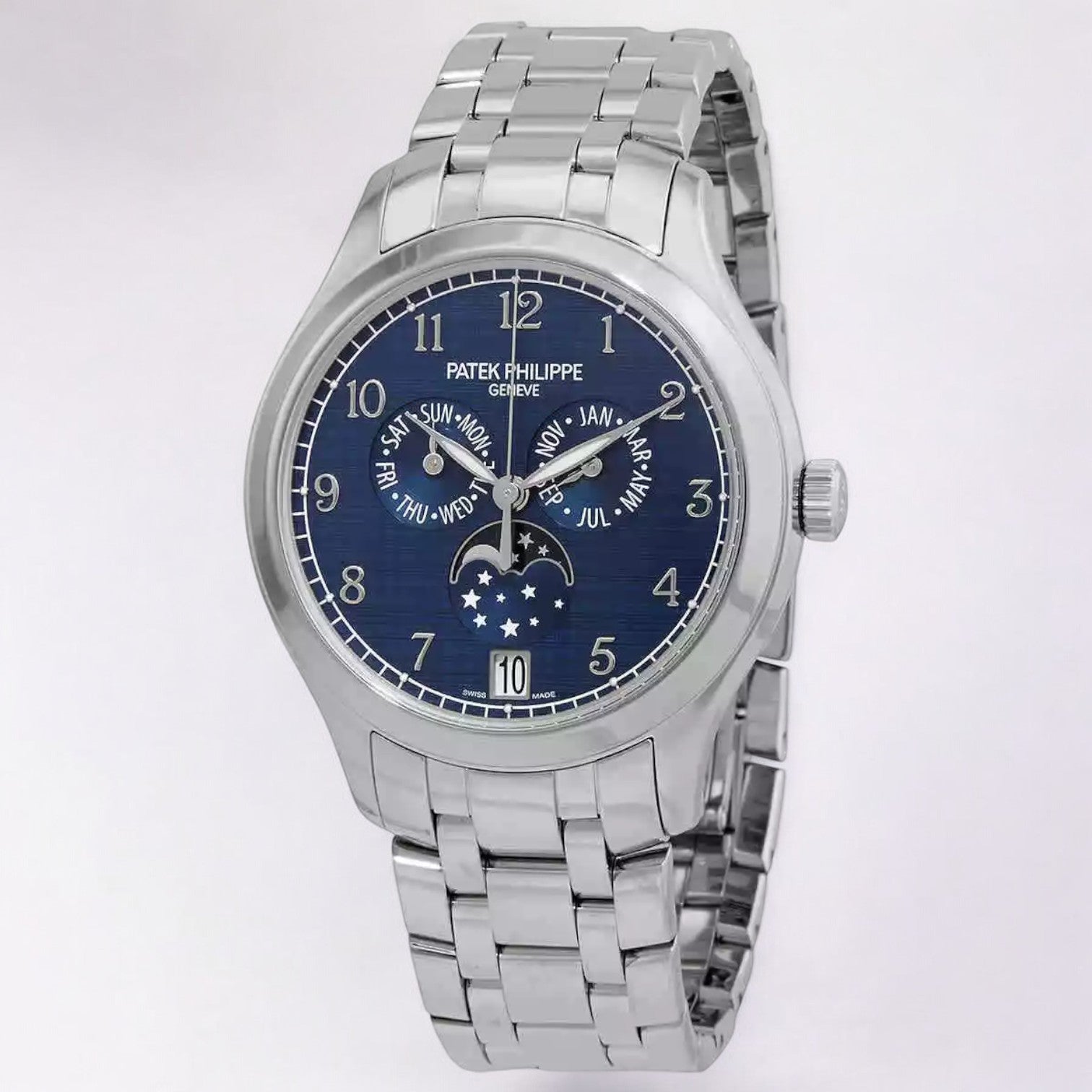 Annual Calendar 4947/1A SS / Blue Dial