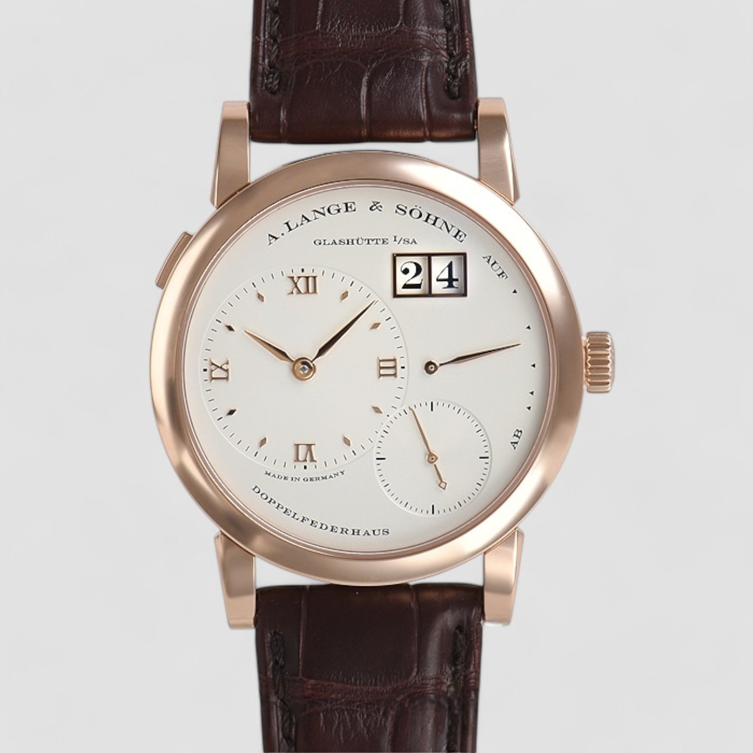 Lange 1 18K Rose Gold Silver Dial