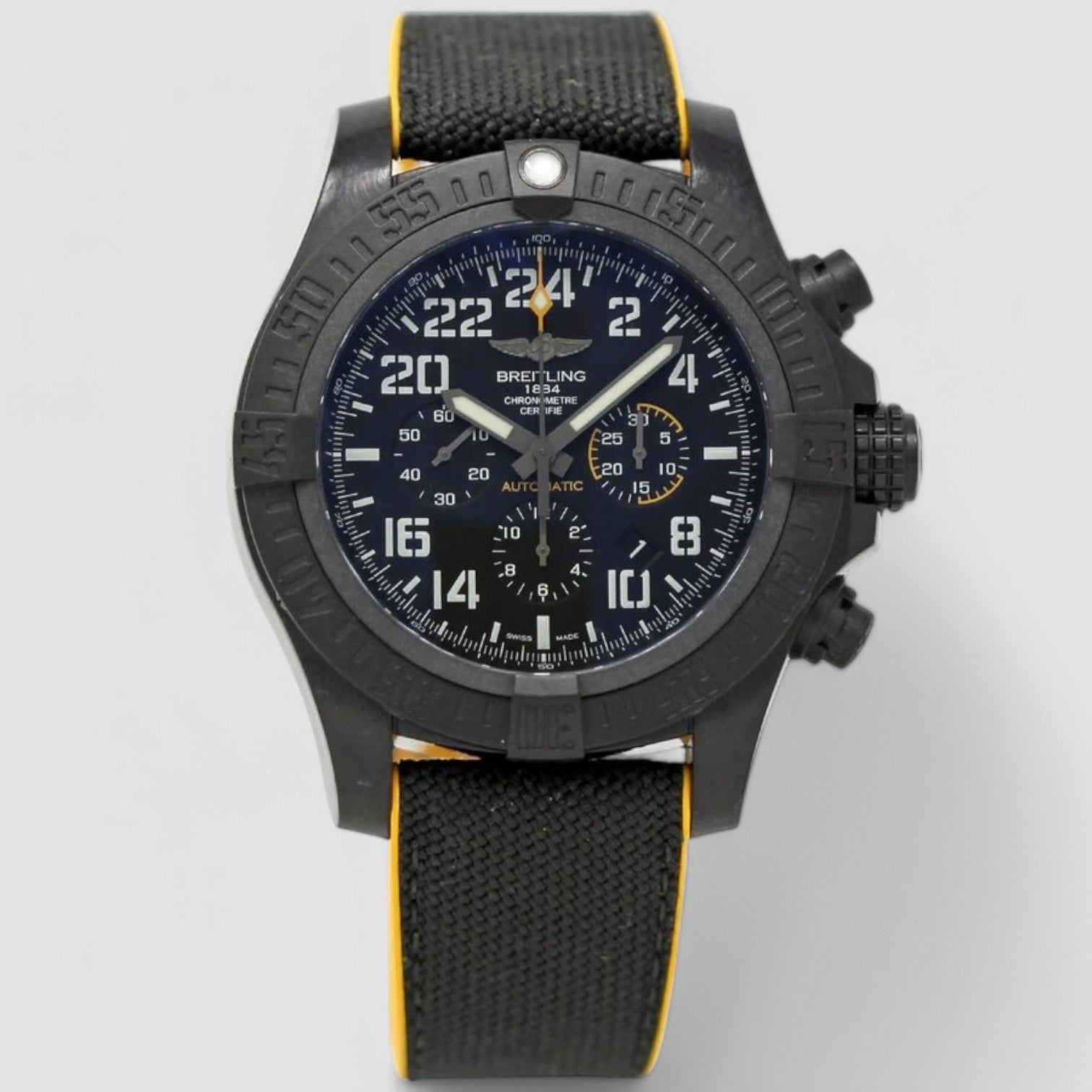 Avenger Hurricane Chronograph Automatic Black Dial Men's Watch