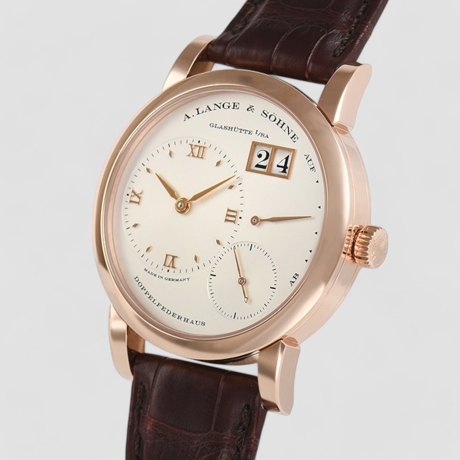 Lange 1 18K Rose Gold Silver Dial