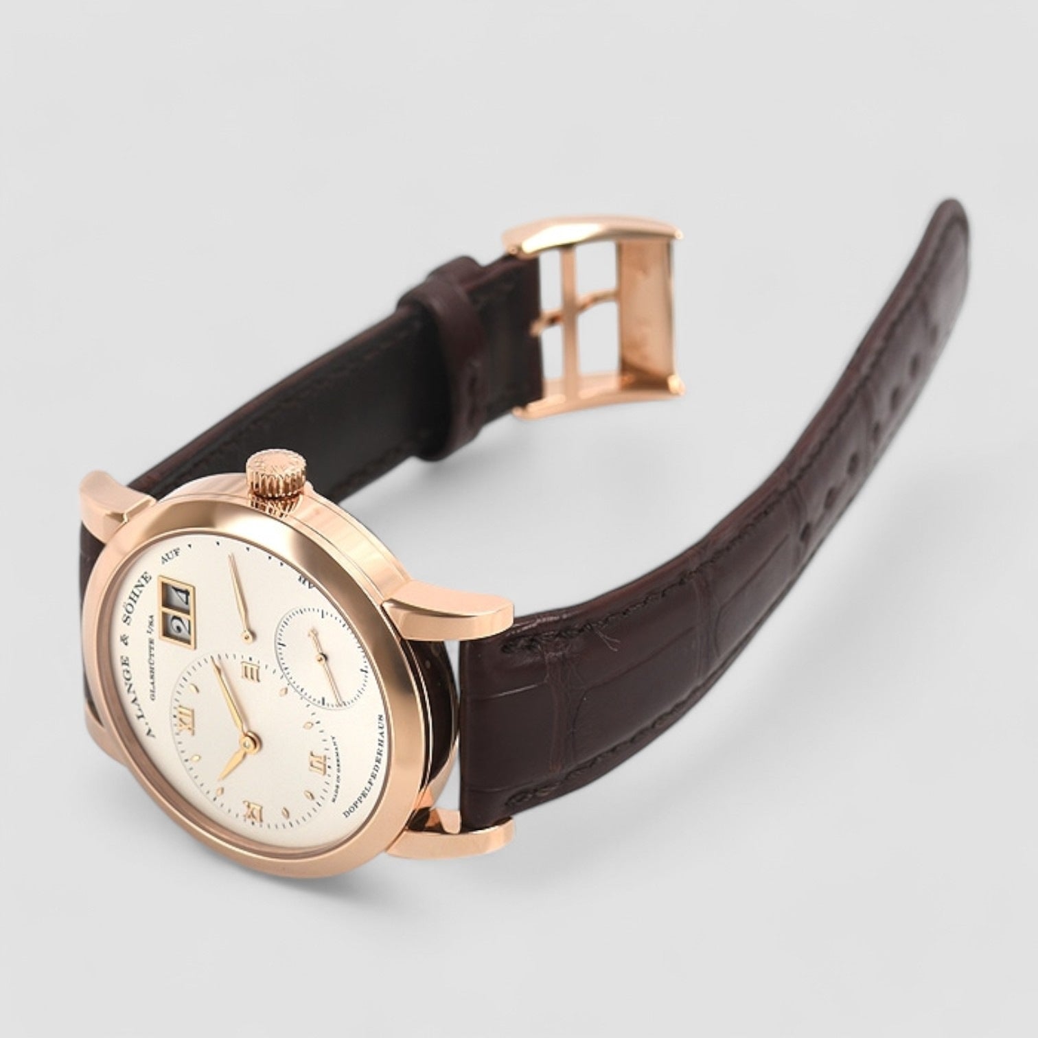 Lange 1 18K Rose Gold Silver Dial