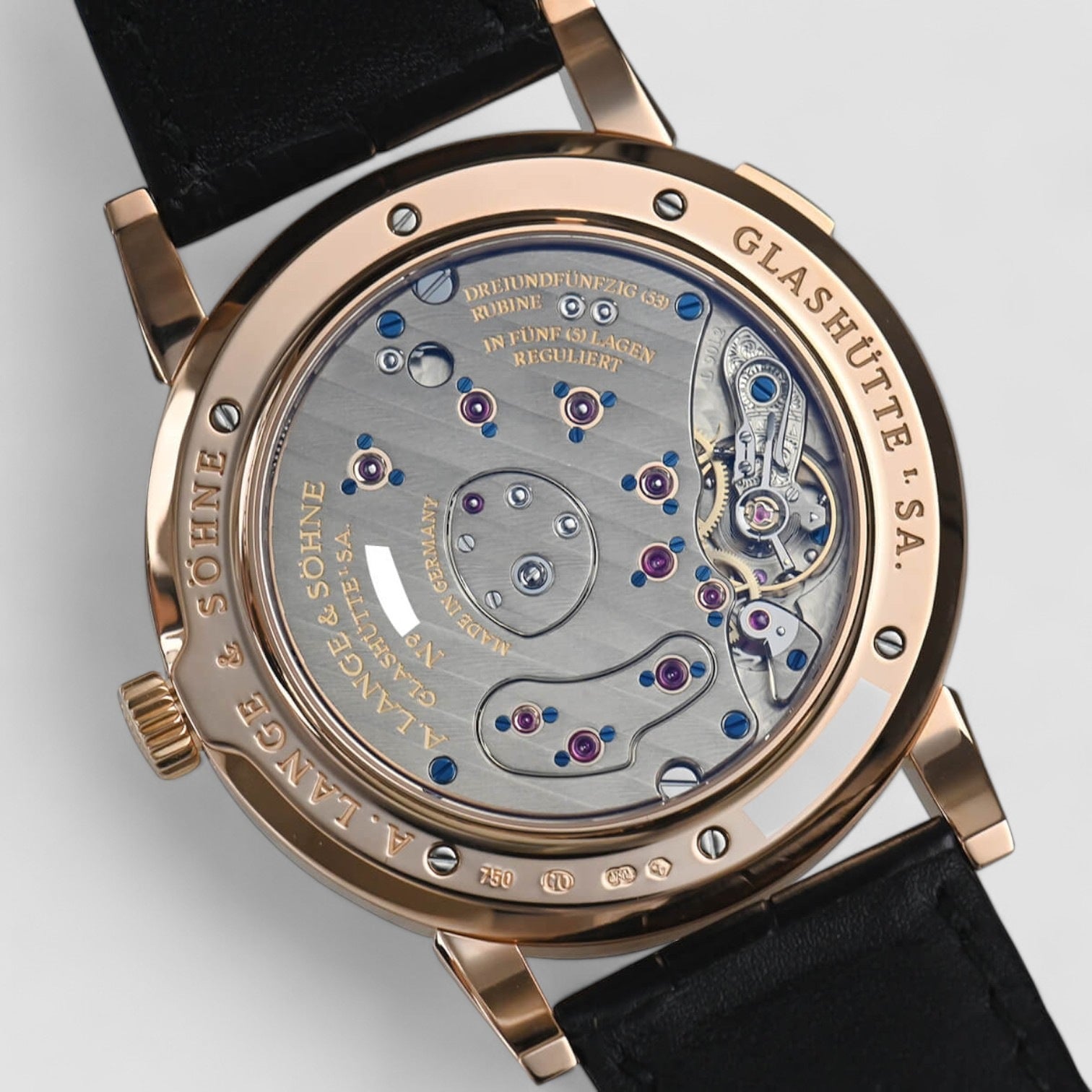 Grand Lange 1 Rose Gold Silver Dial 42MM