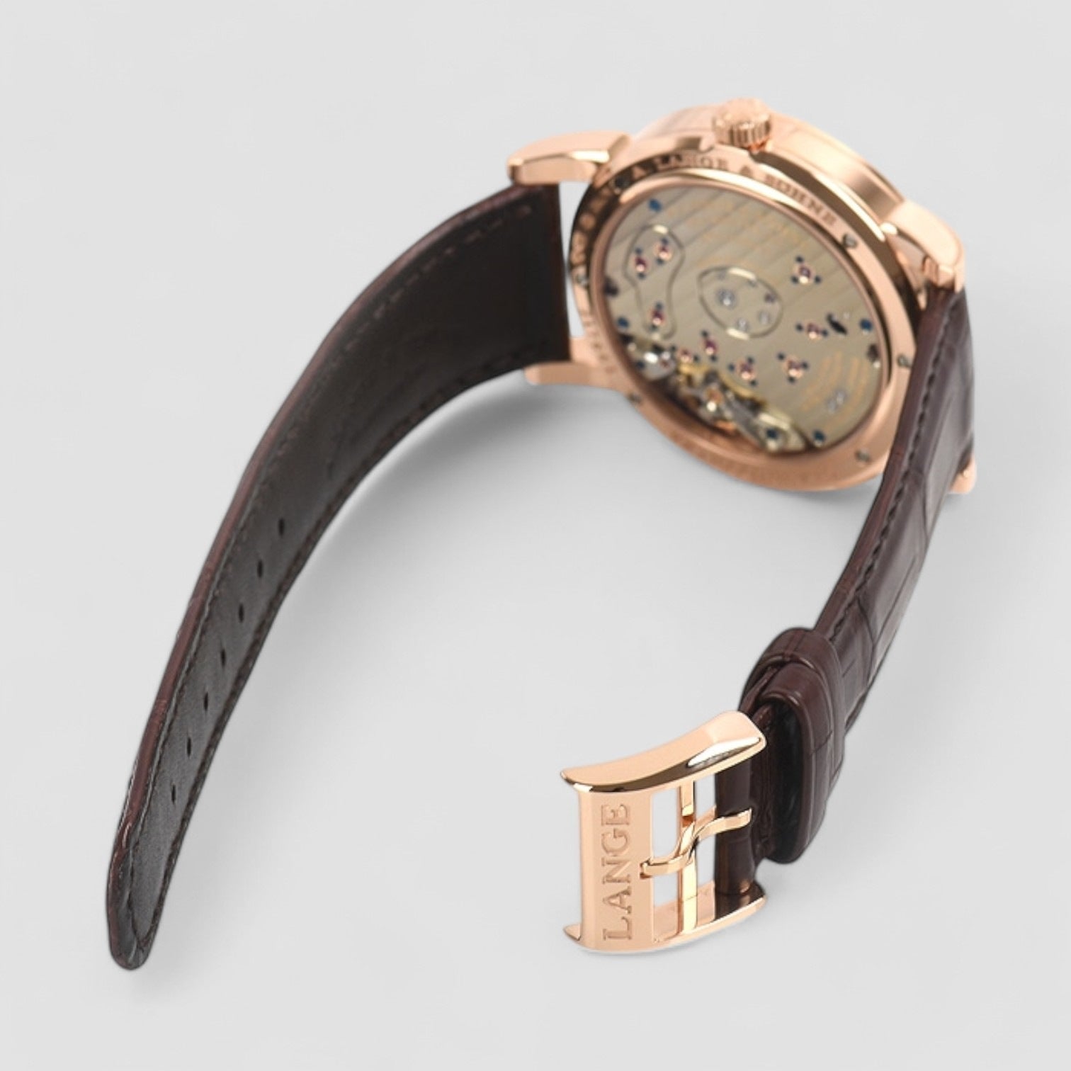 Lange 1 18K Rose Gold Silver Dial
