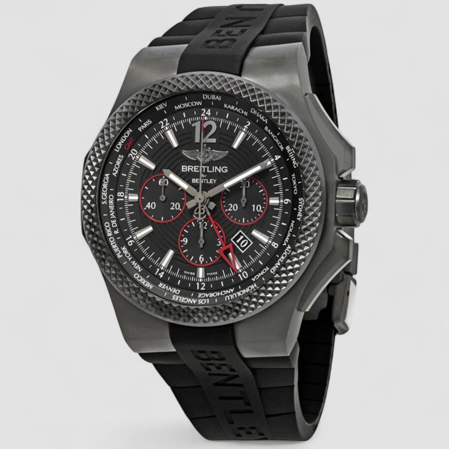 Bentley GMT Light Body Chronograph Automatic Black Dial