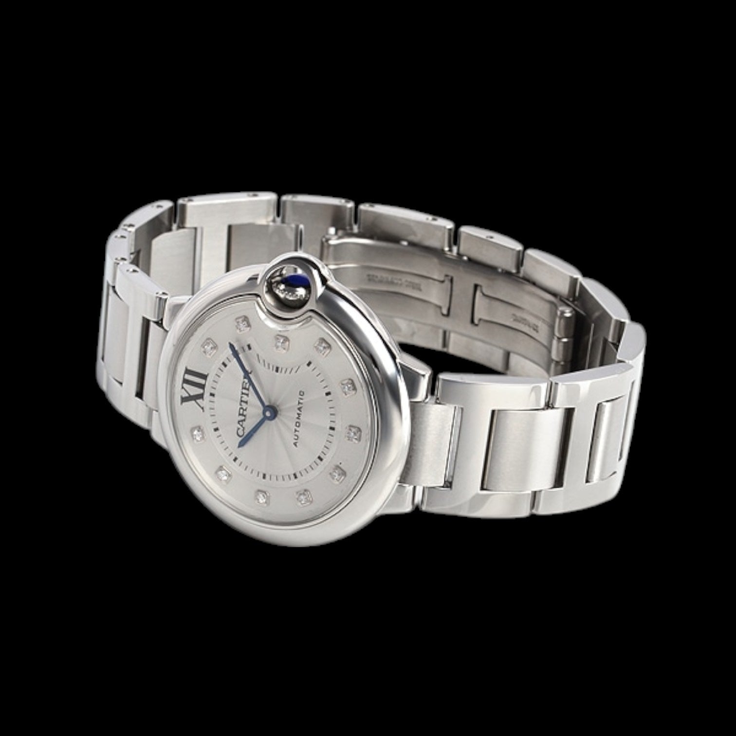 Ballon Bleu Silver Dial Diamond Women's Watch