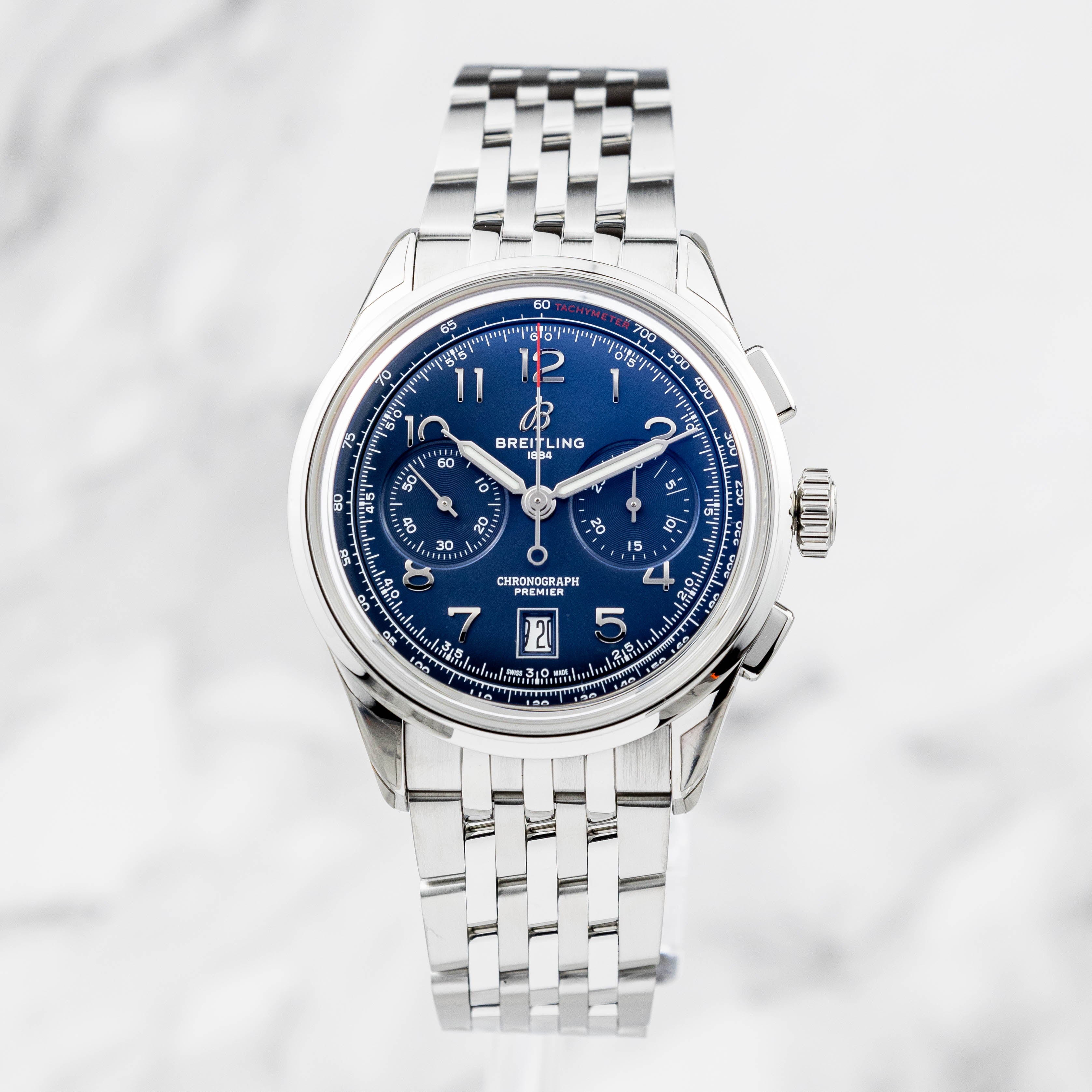 Breitling premier discount chronograph 42 blue