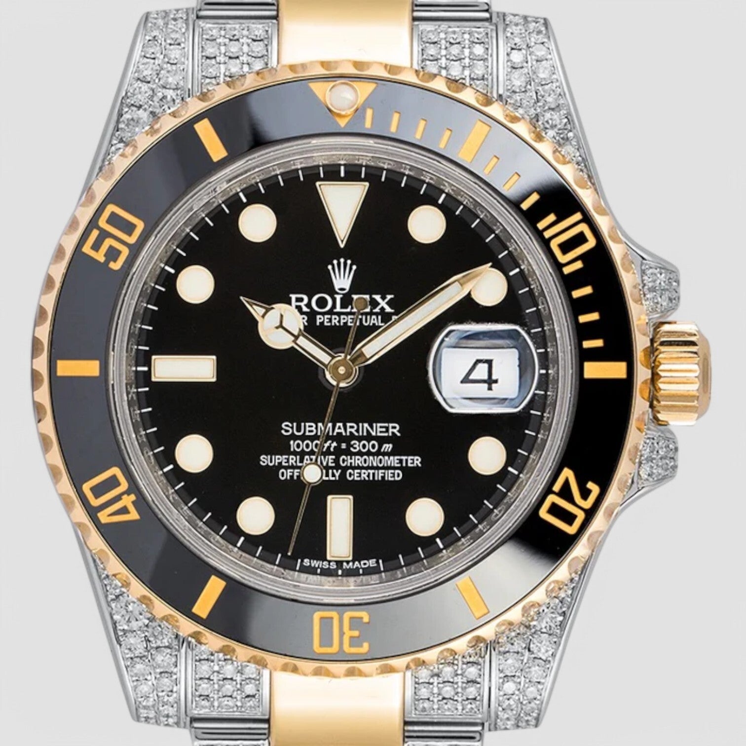 Submariner Date 116613LN Iced Out