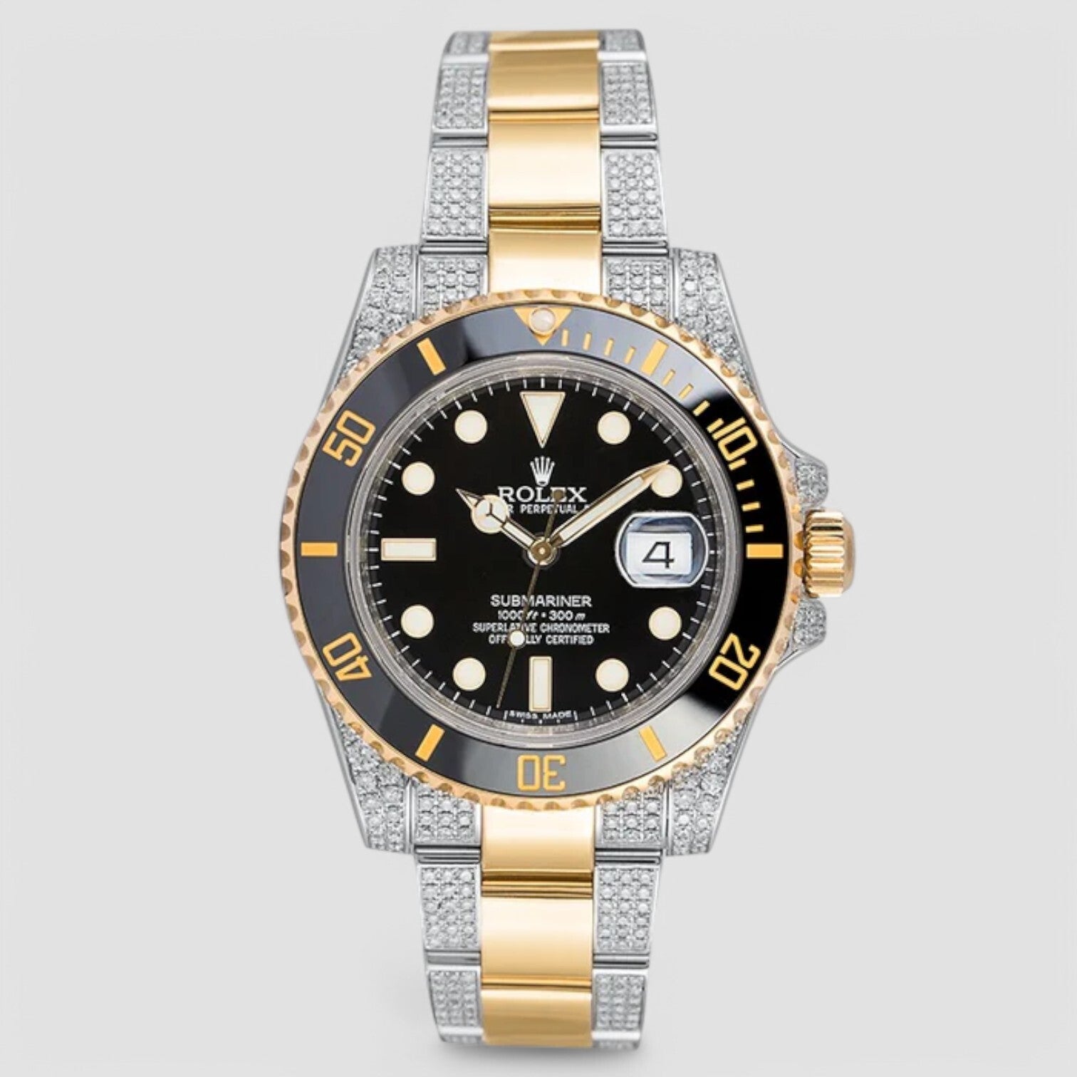 Submariner Date 116613LN Iced Out