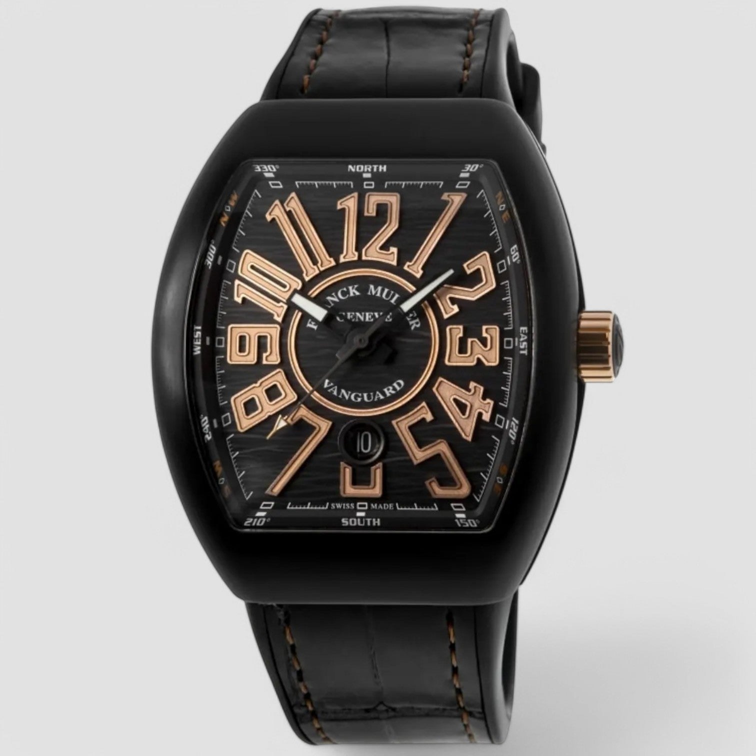 Vanguard Classical Titanium Black & Rose Gold Dial Watch