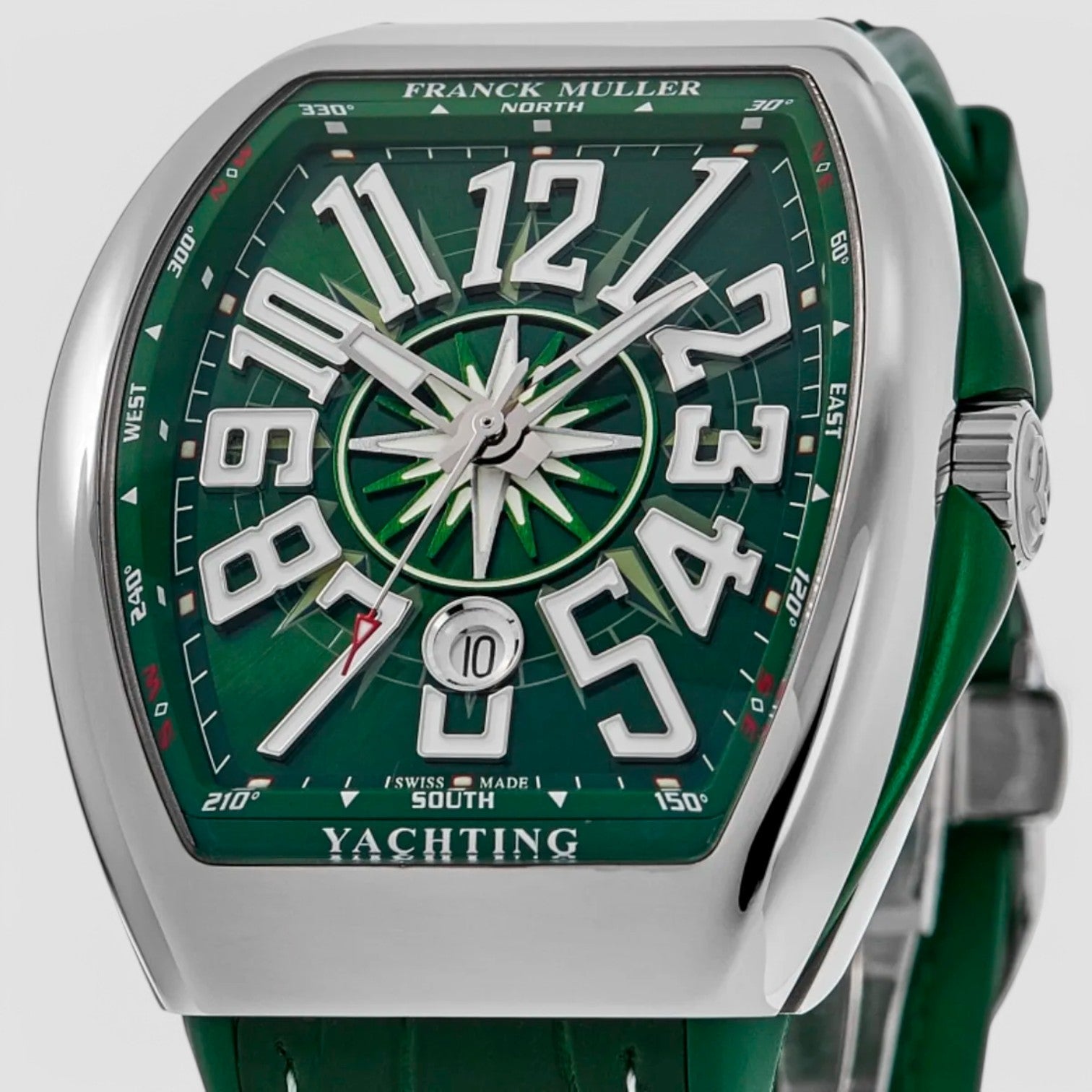 Franck Muller Vanguard Yachting Steel Green Dial  Watch V 45 SC DT YACHTING AC (VR)