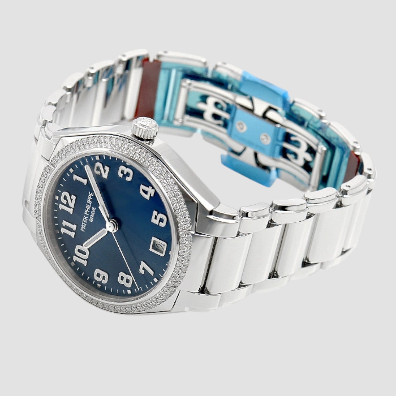 Twenty~4 Automatic Blue Sunburst Dial Diamond