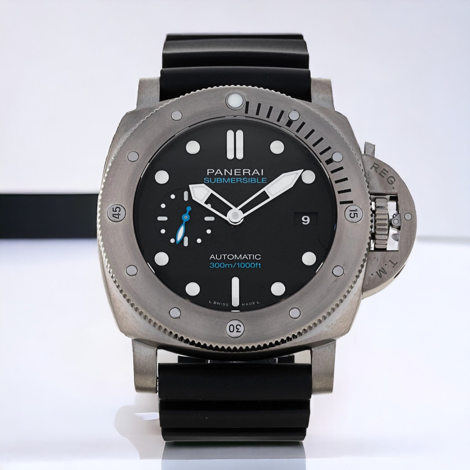 Luminor Submersible 1950 3 Days Titanio 47MM Black Dial Men's Watch PAM01305