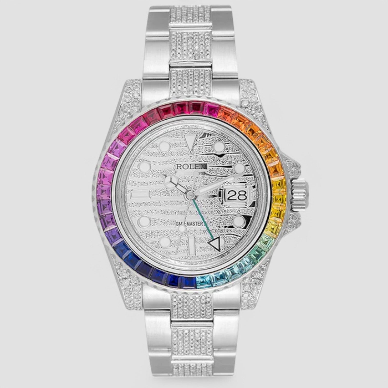 GMT-Master II 116710LN Rainbow Iced Out