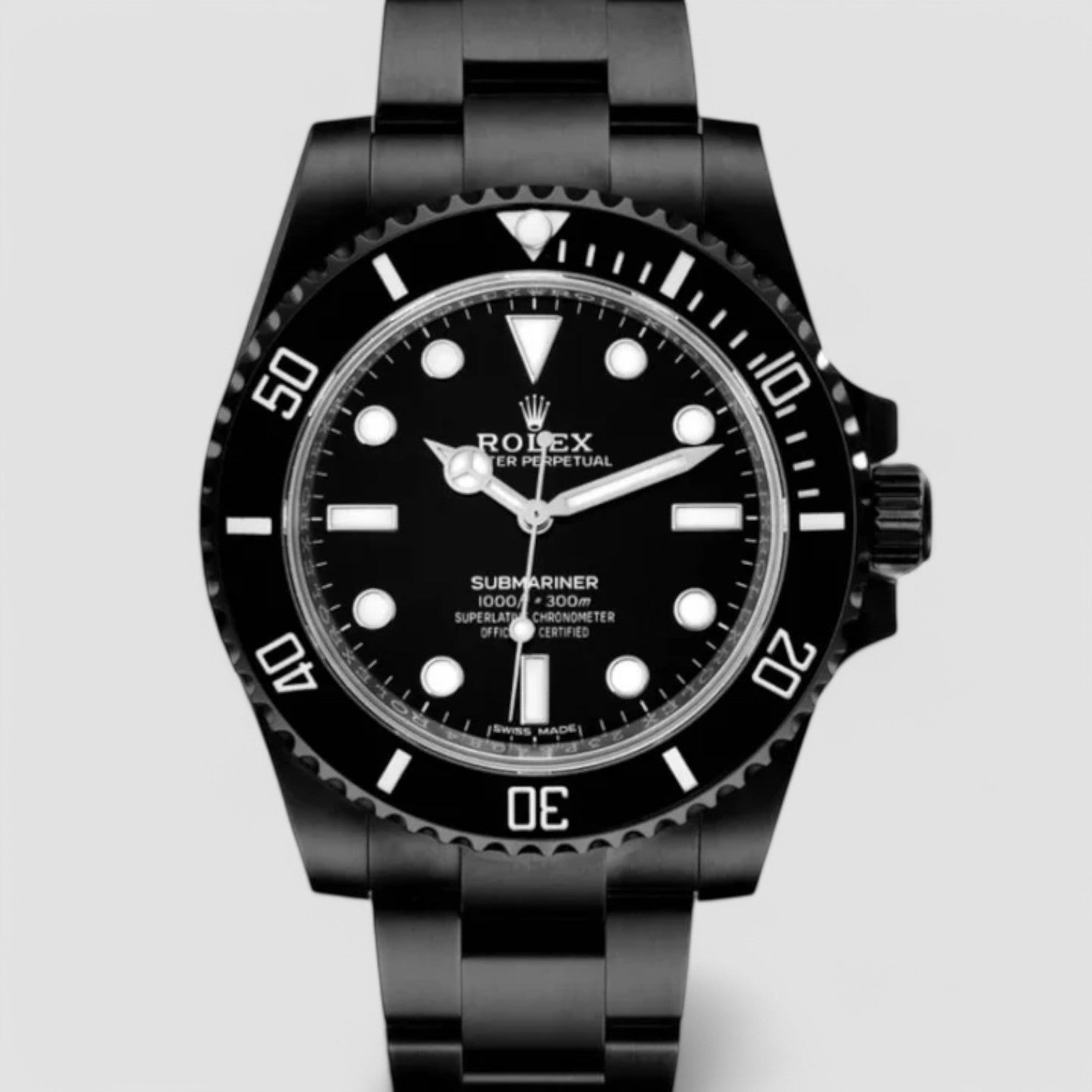 ROLEX Submariner ブラックPVD加工 腕時計 Rolex Submariner 40mm Blackout