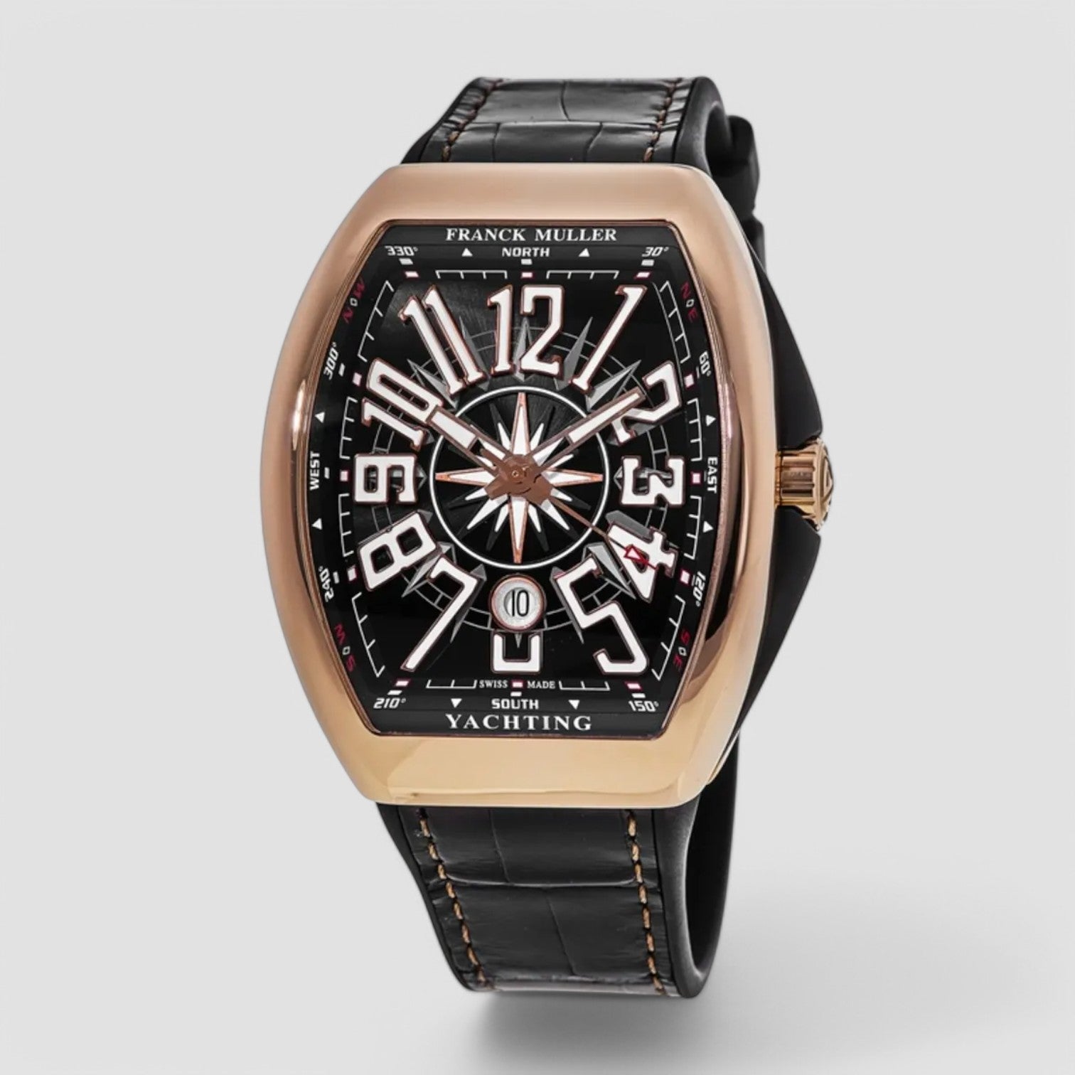 Vanguard Yachting 18kt Rose Gold Black Dial Watch