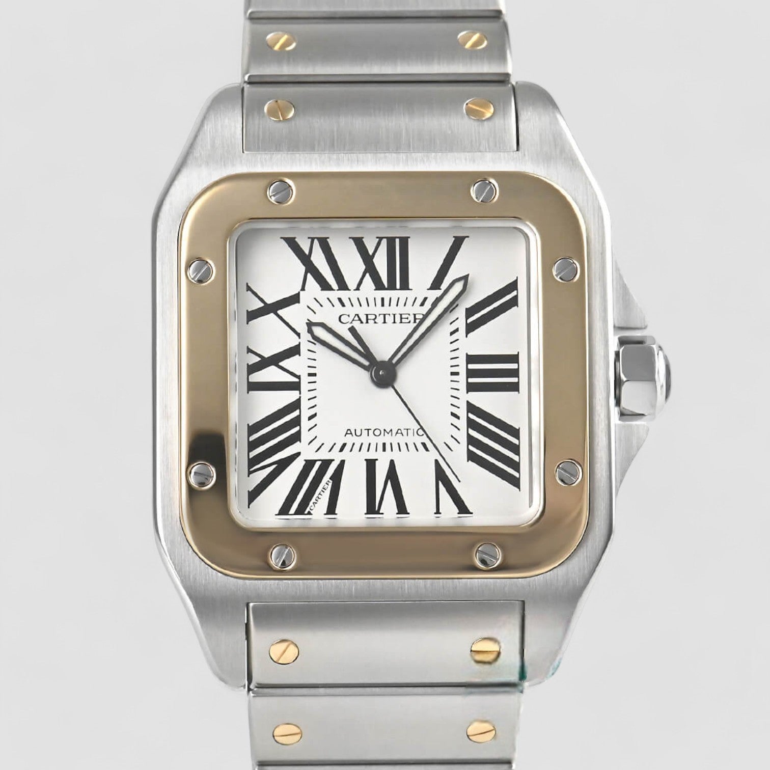 Santos 100 XL Steel Yellow Gold Watch W200728G