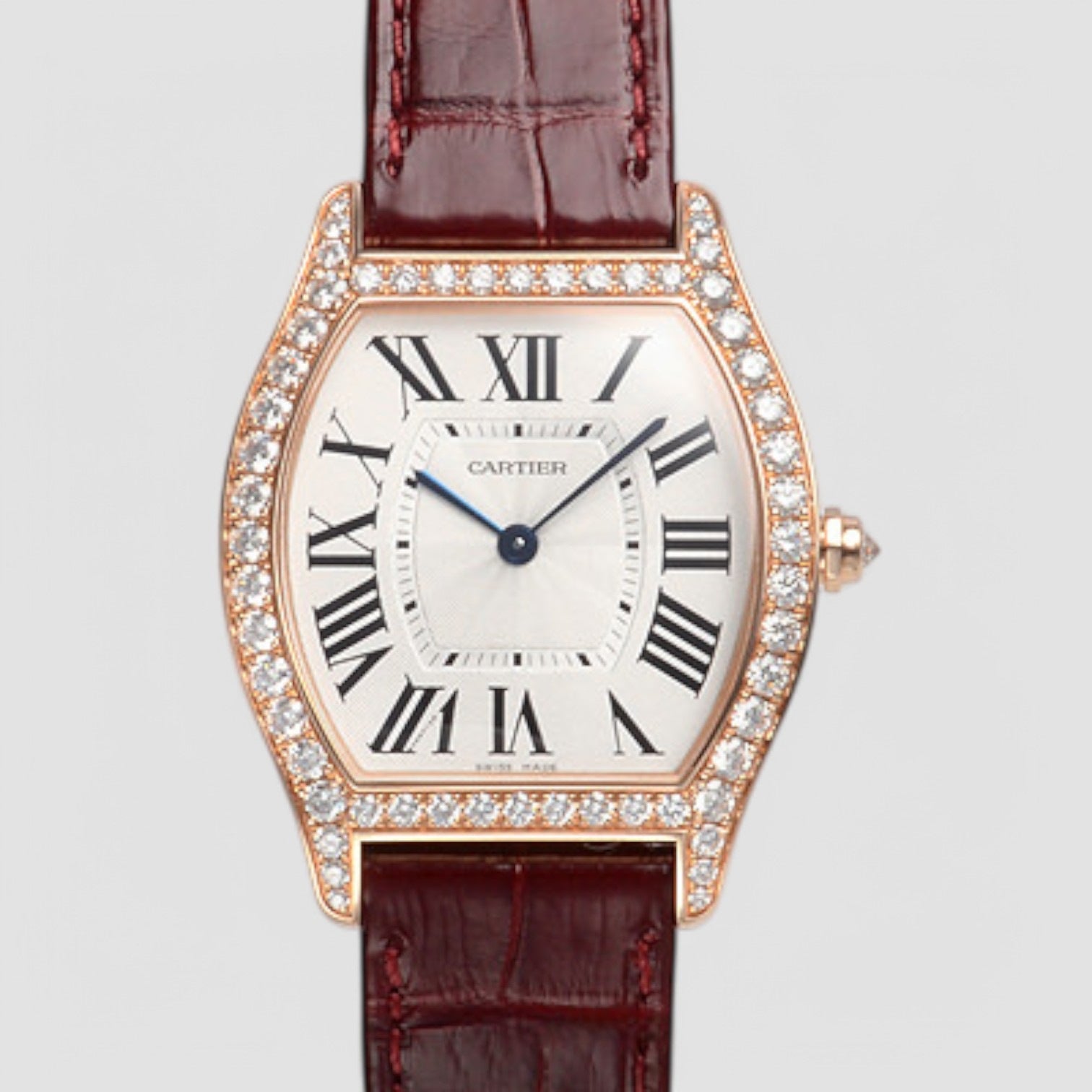 Cartier Tortue WA501008 – Rose Gold & Silver Dial