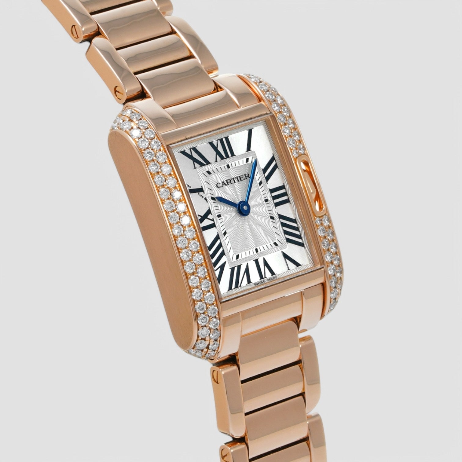 Cartier Tank Anglaise WT100002 – Rose Gold & Silver Dial