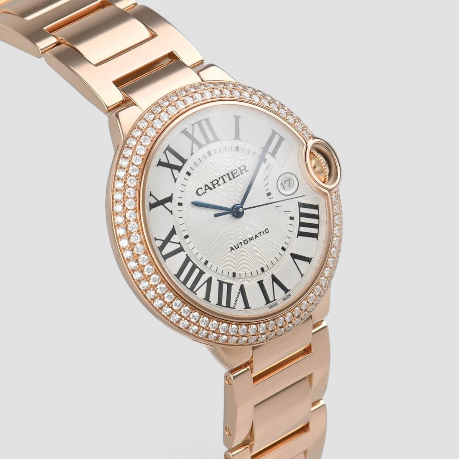 Ballon Bleu 44MM – Rose Gold & Diamond Bezel Unisex Watch