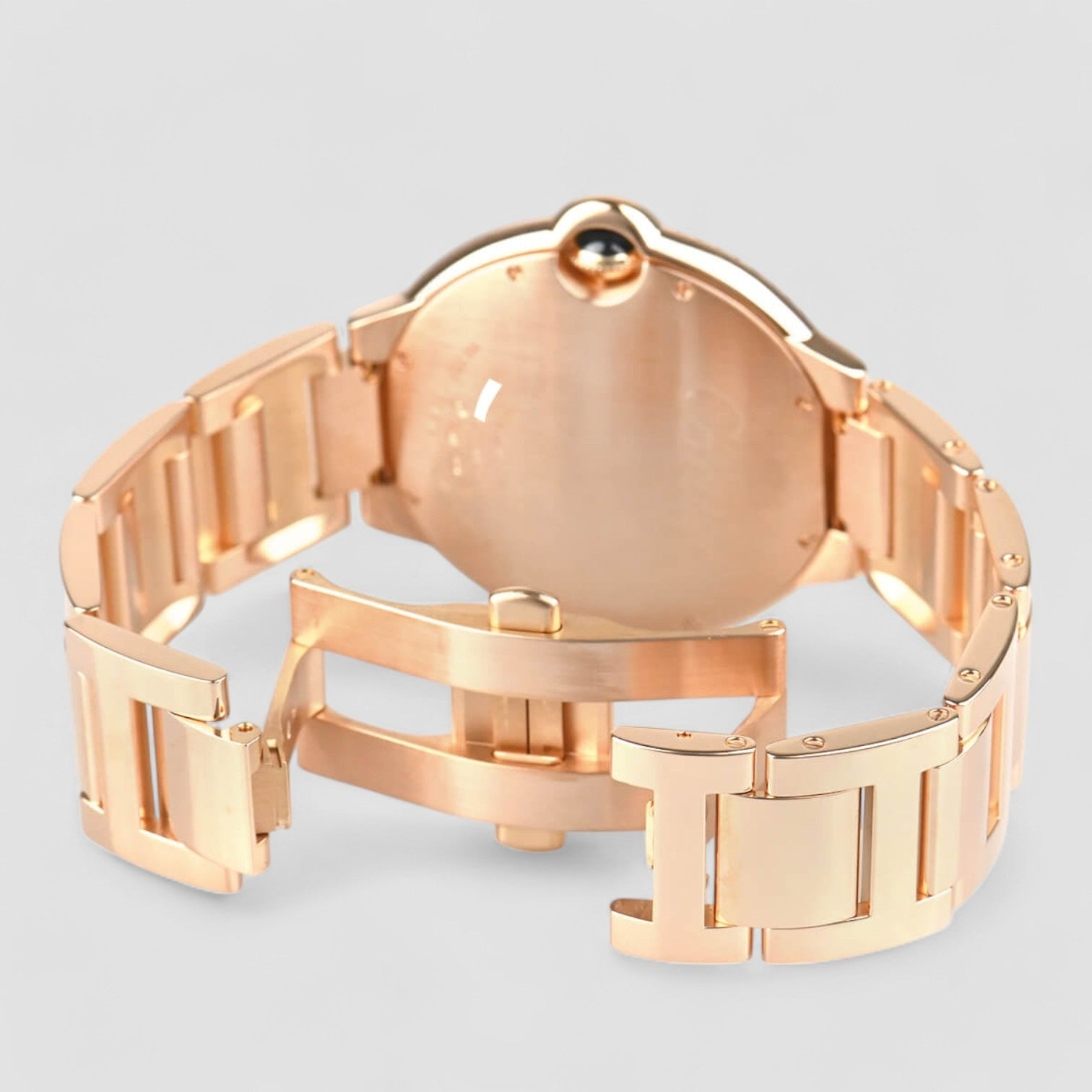 Ballon Bleu 44MM – Rose Gold & Diamond Bezel Unisex Watch