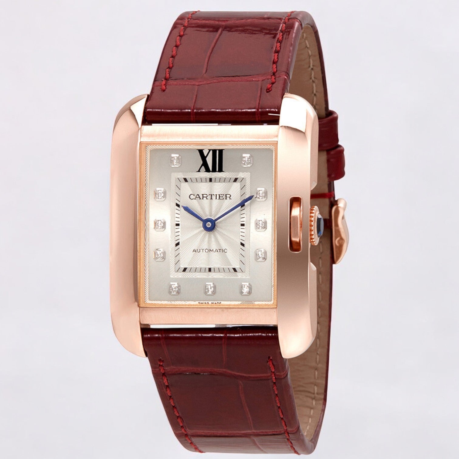 Tank Anglaise WJTA0006 – Rose Gold & Silver Dial Unisex Watch